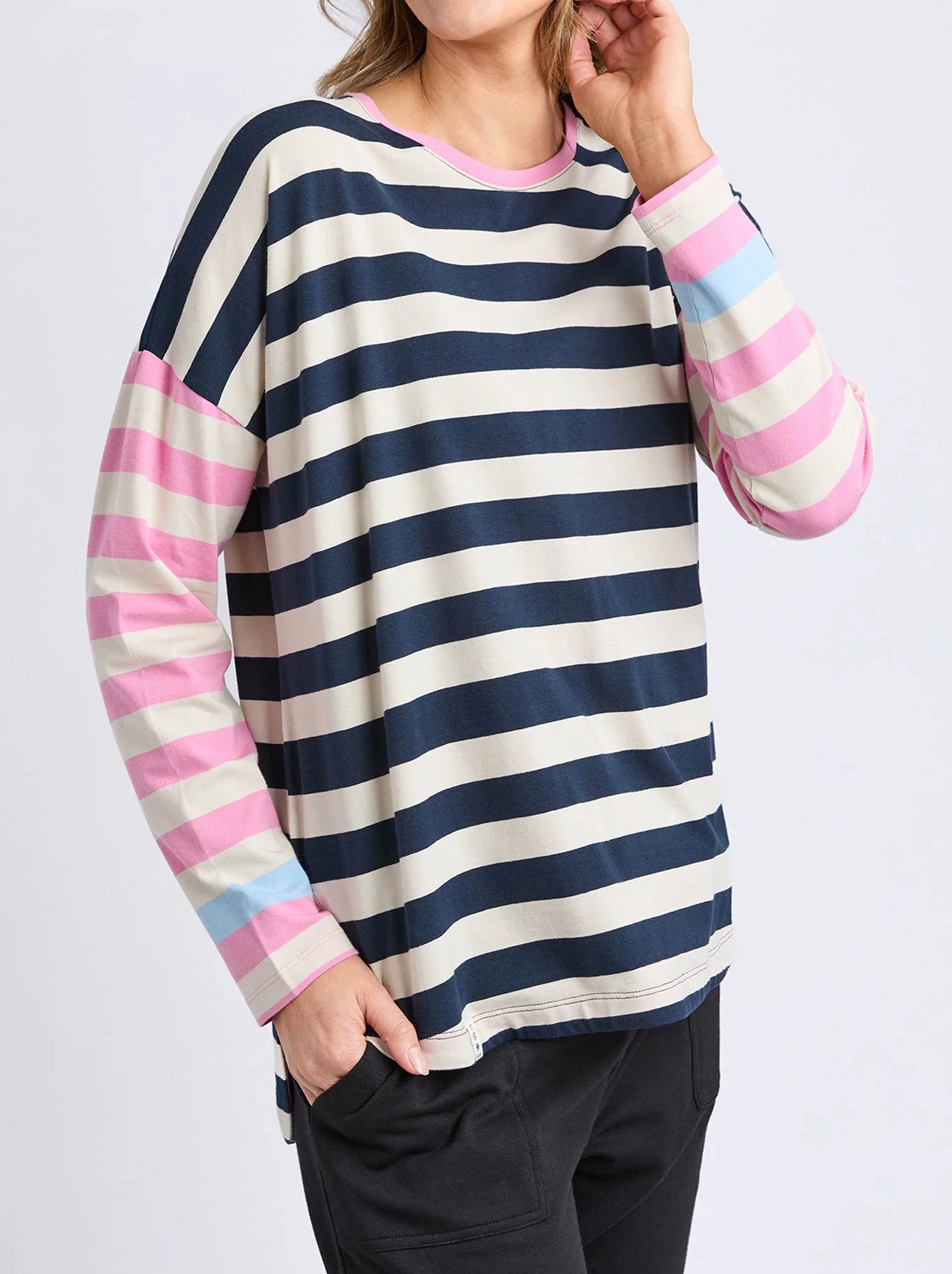Elm Gaeb Stripe LS Tee