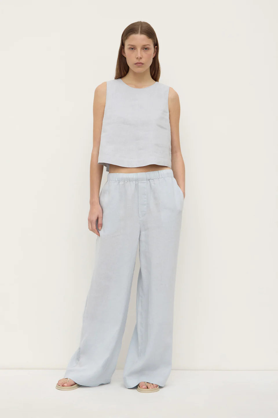 Assembly Label Estelle Linen Top