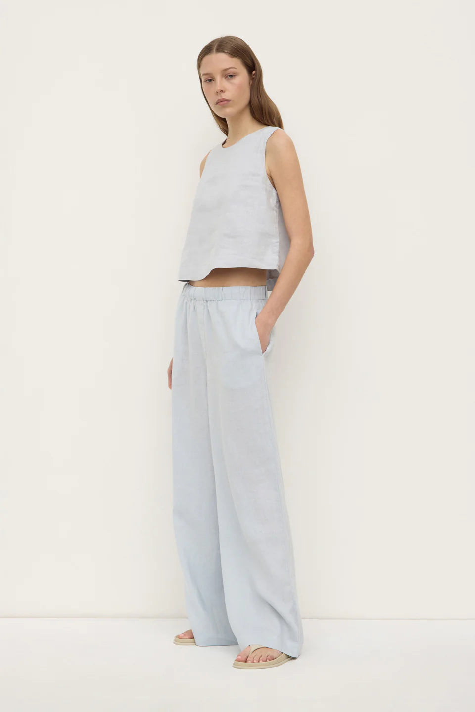 Assembly Label Estelle Linen Top