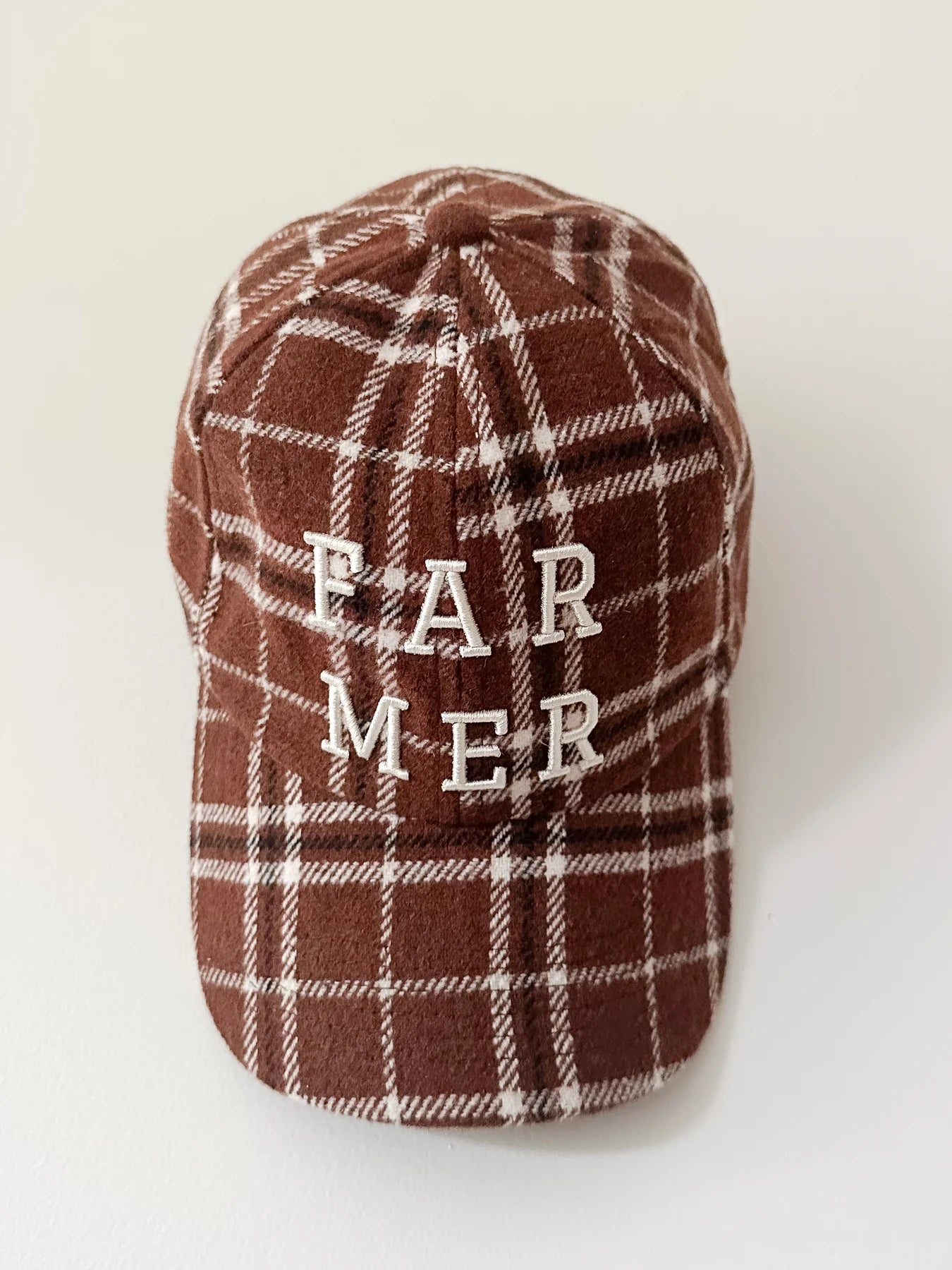 FARMER Chocolate Plaid Cap
