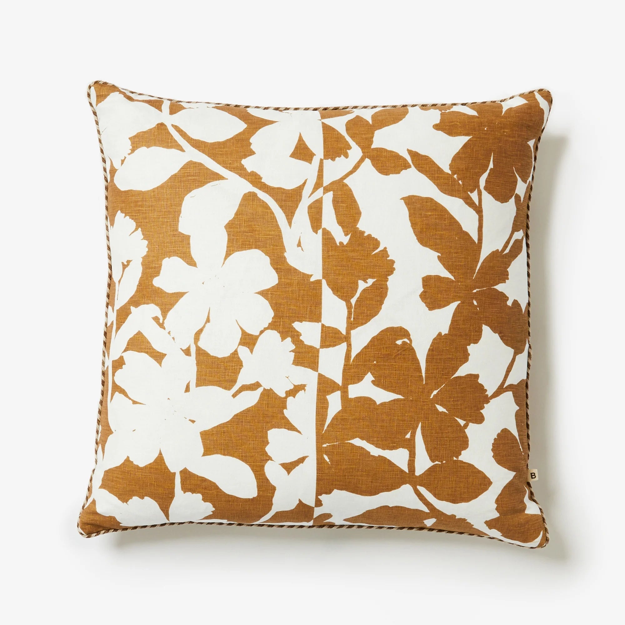 Bonnie and Neil Geranium Cocoa Cushion