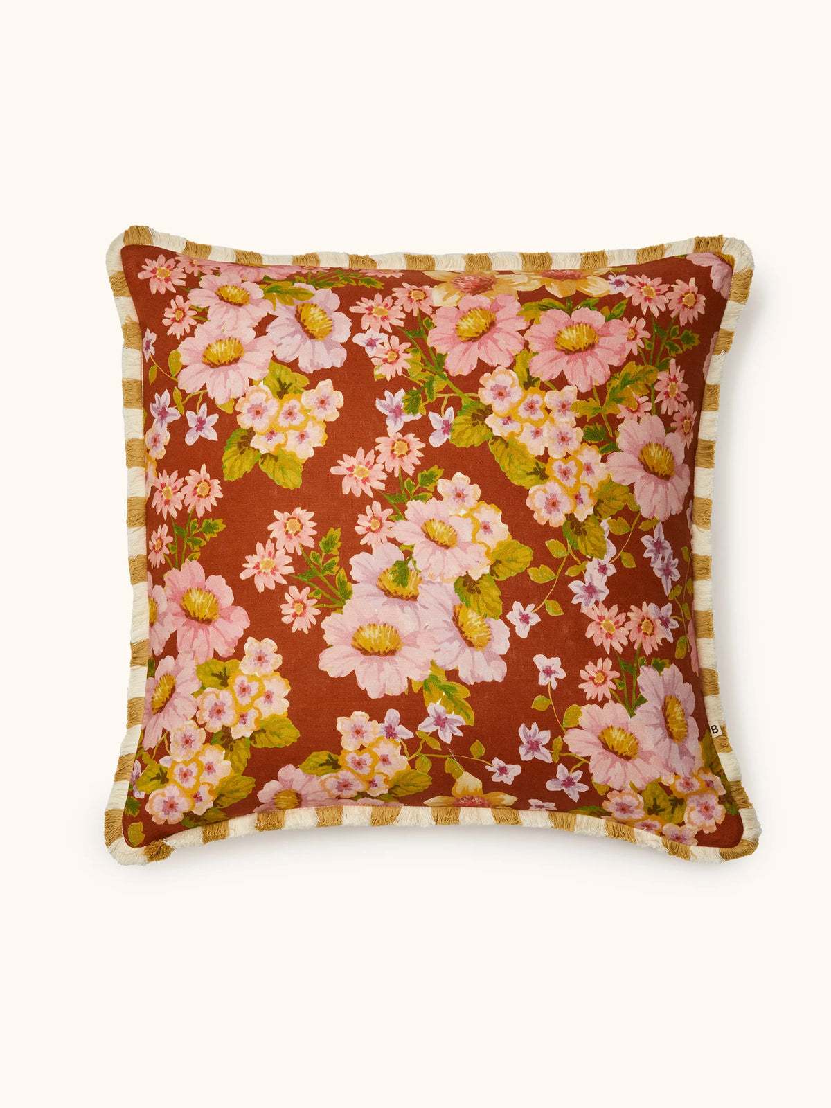 Bonnie & Neil Buttercup Rust Cushion 60cm