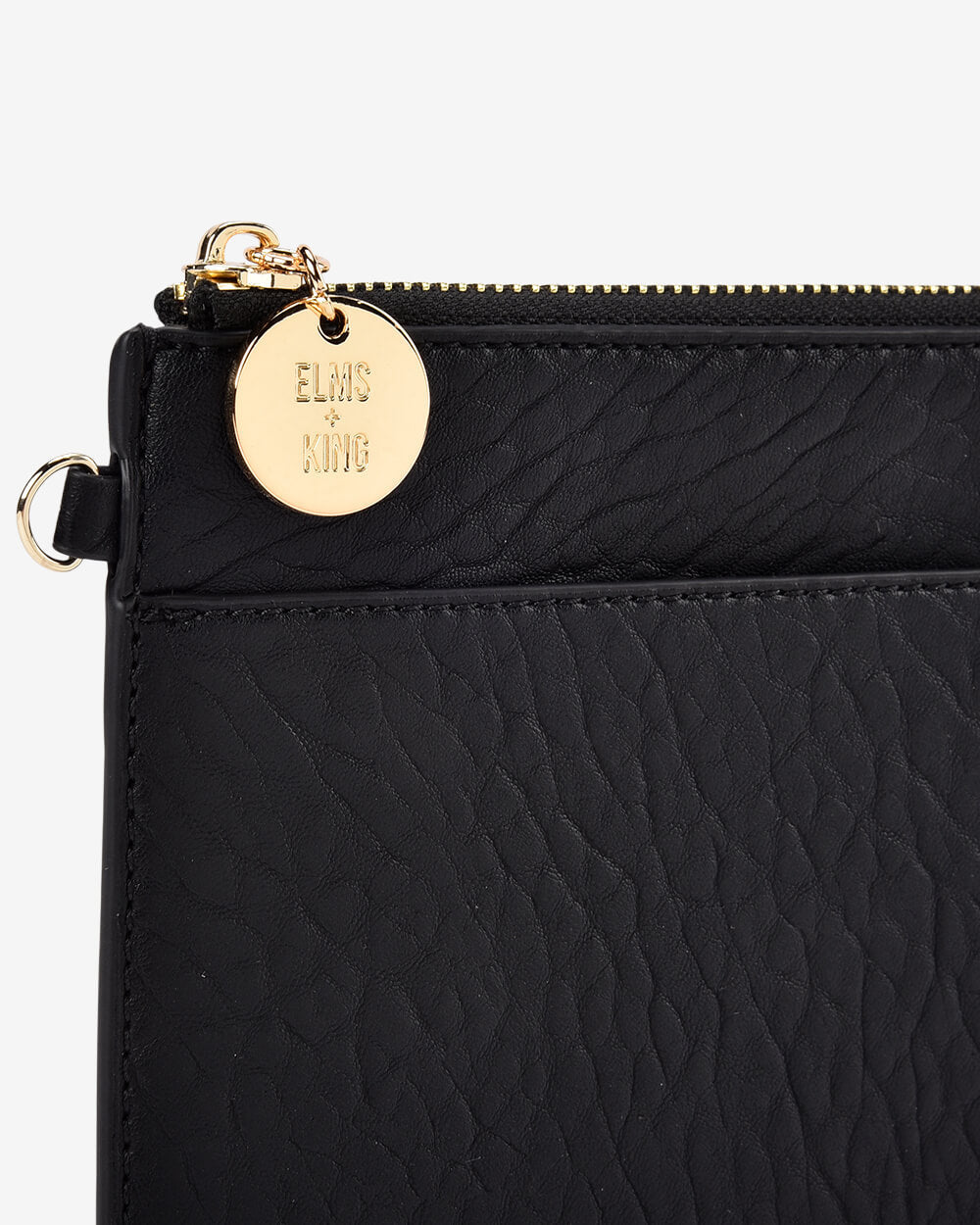 Elms + King Flat Pouch - Black