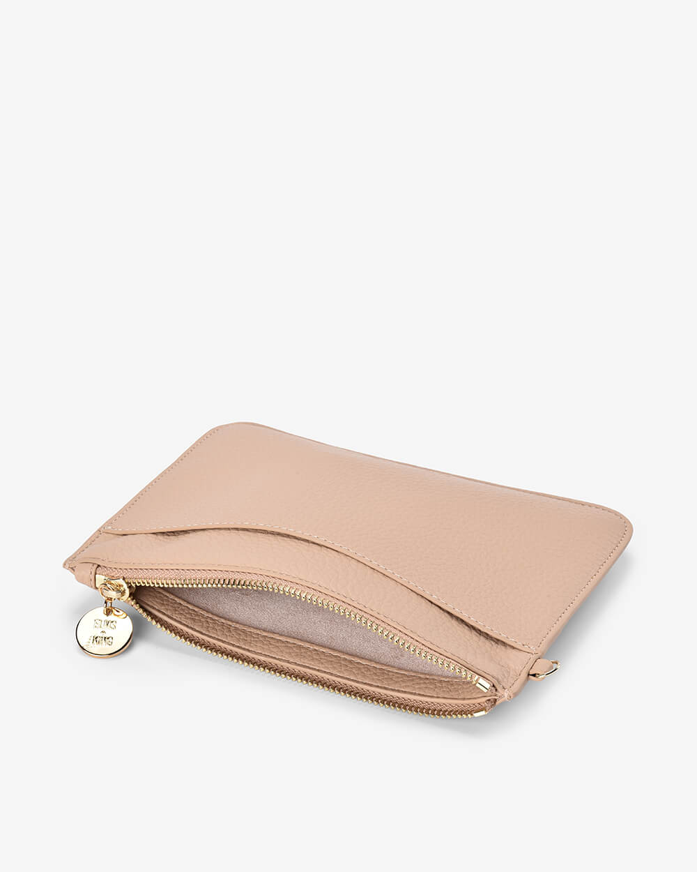 Elms + King Flat Pouch - Neutral Pebble