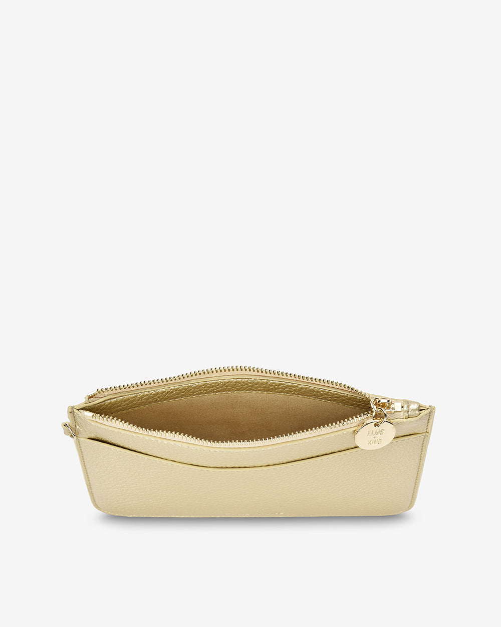 Elms + King Flat Pouch - Gold