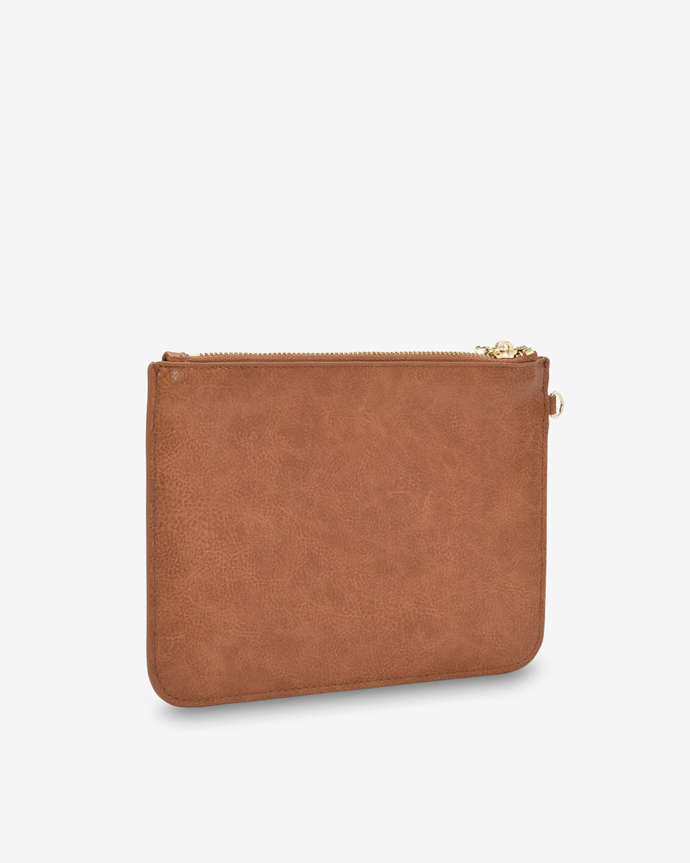 Elms + King Flat Pouch - Tan Pebble