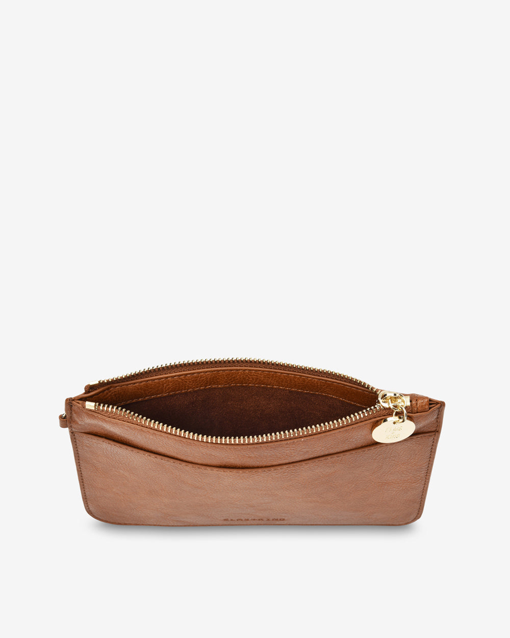 Elms + King Flat Pouch - Tan Pebble