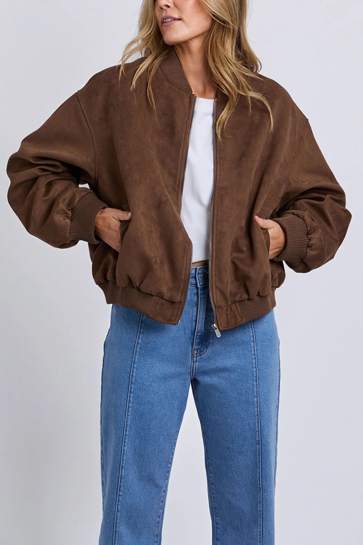Foxwood Evie Suede Bomber