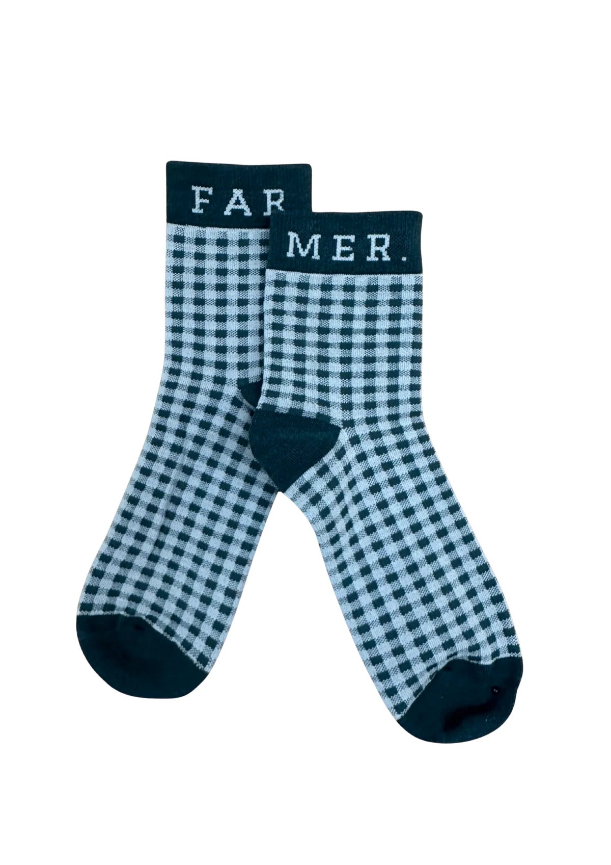 FARMER Green Check Socks
