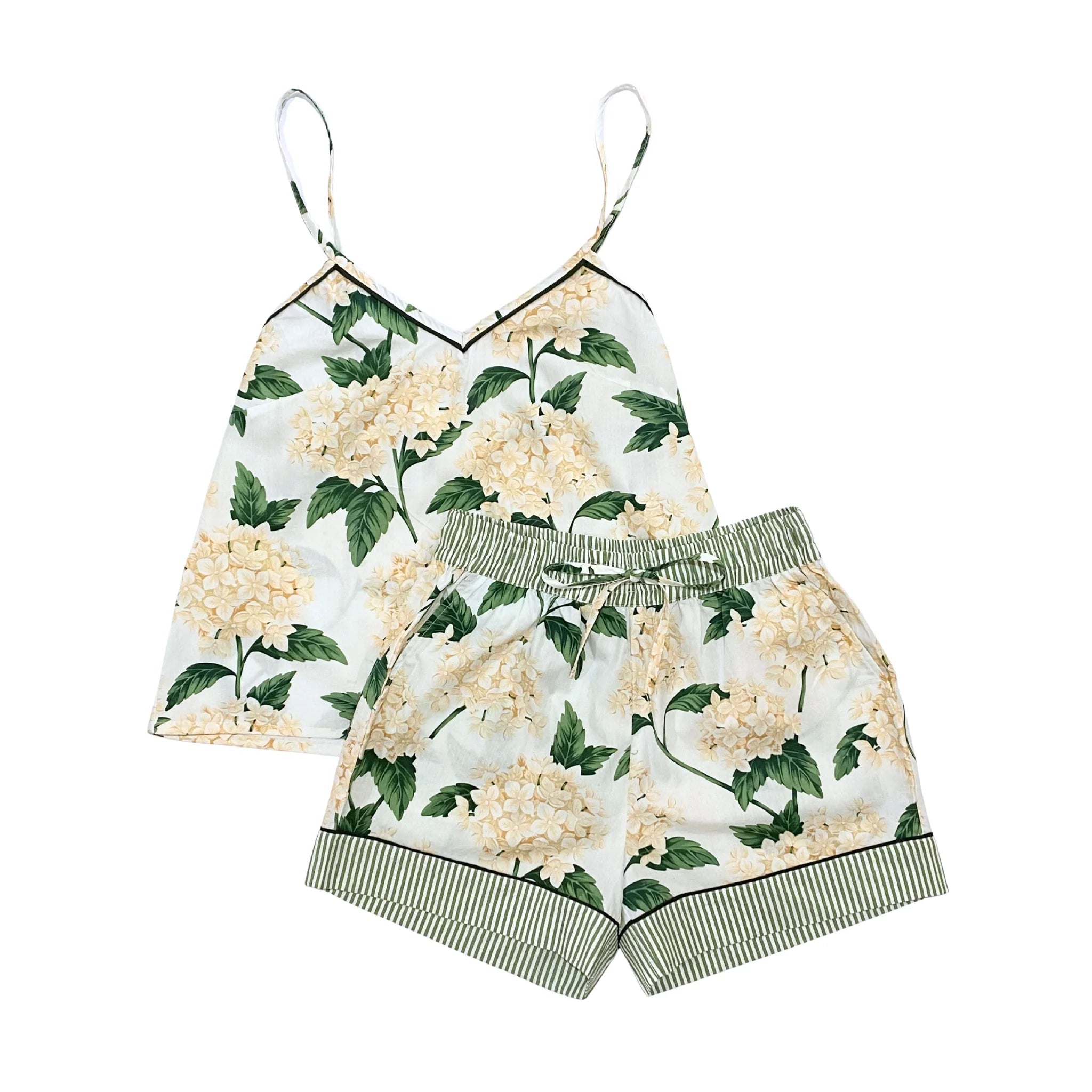Cream Hydrangea Cami Pyjama Set