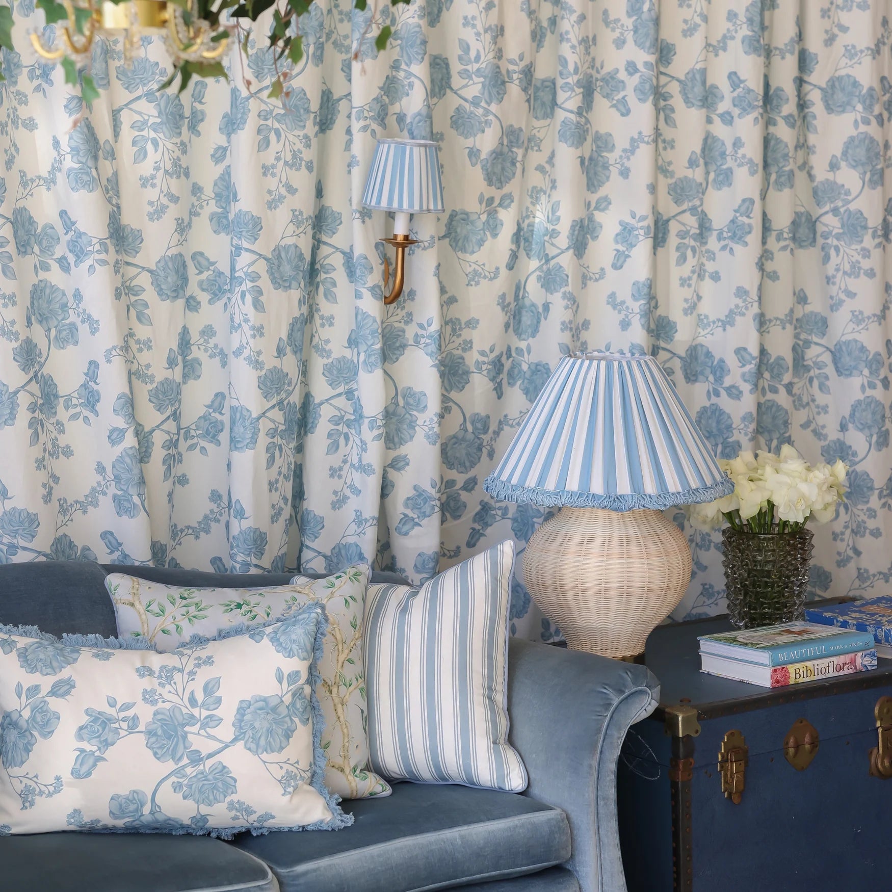 Blue Stripe Cushion 50x50cm