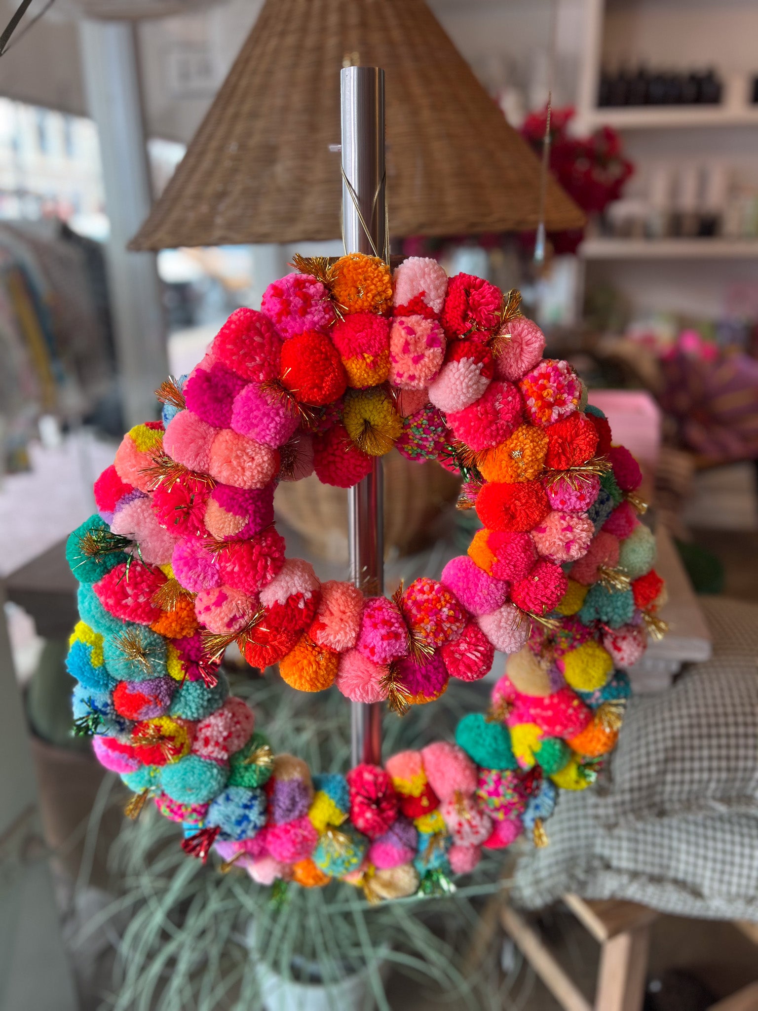 Pom Pom Wreath