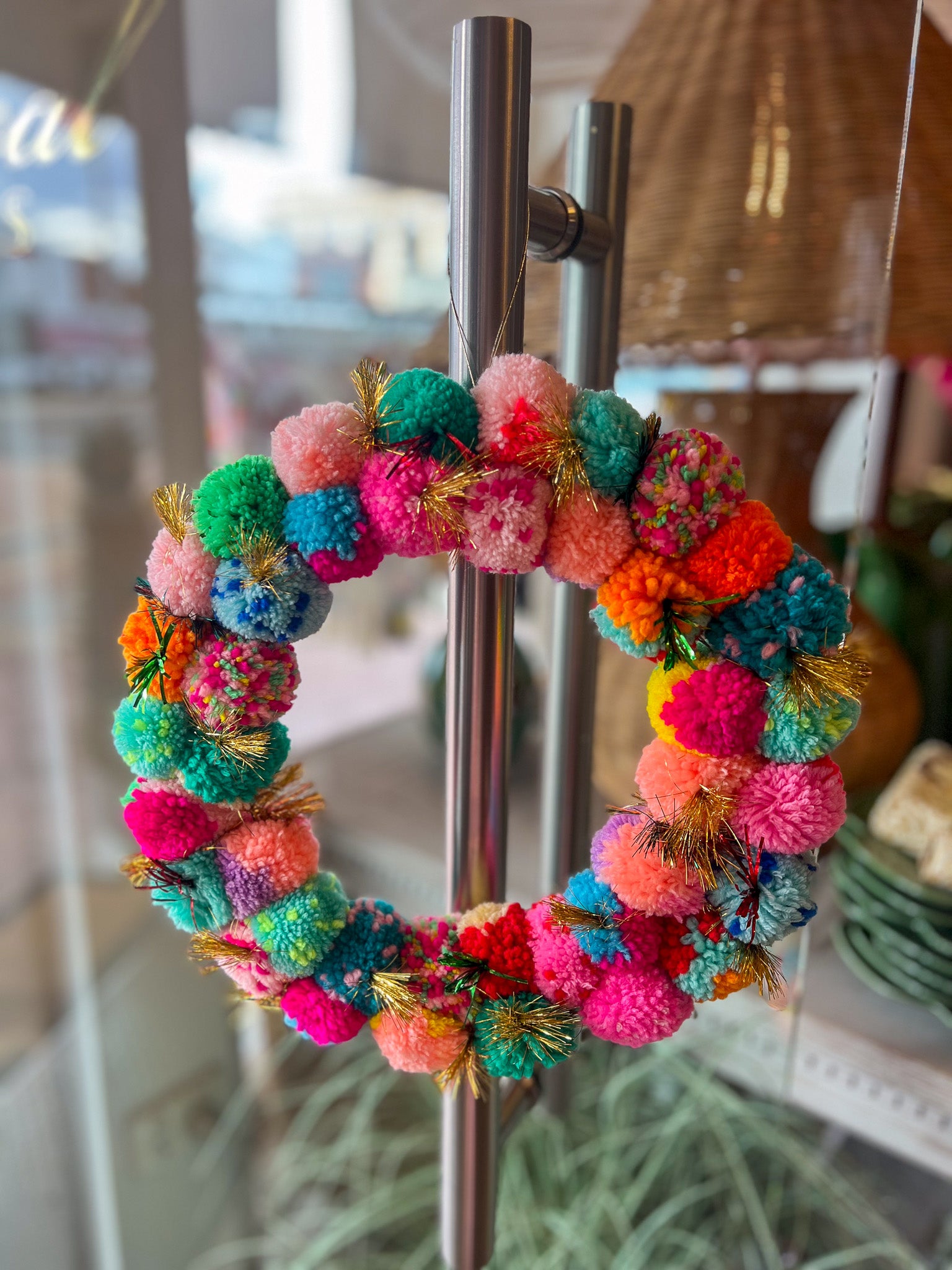 Pom Pom Wreath