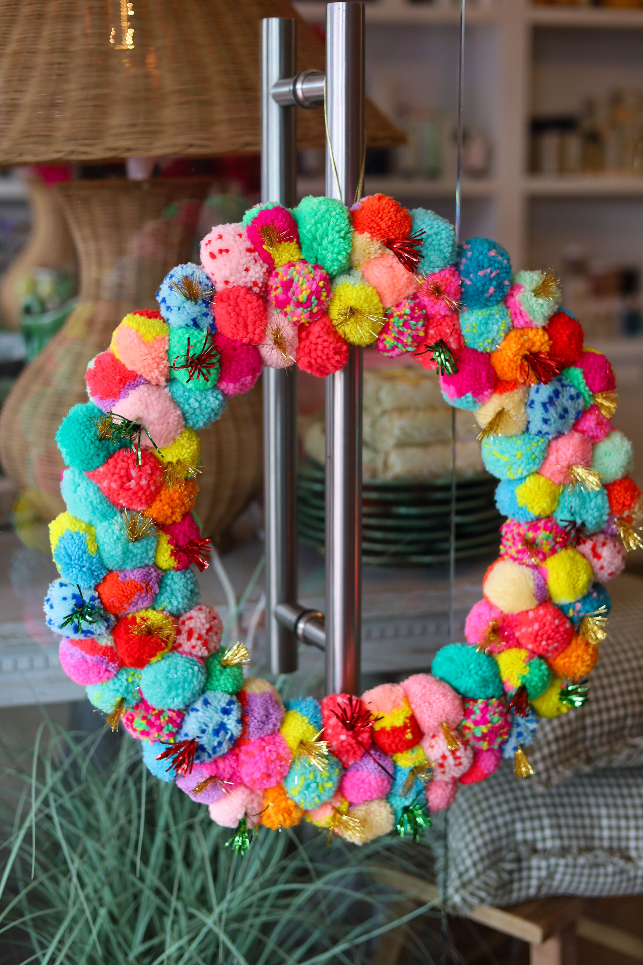 Pom Pom Wreath