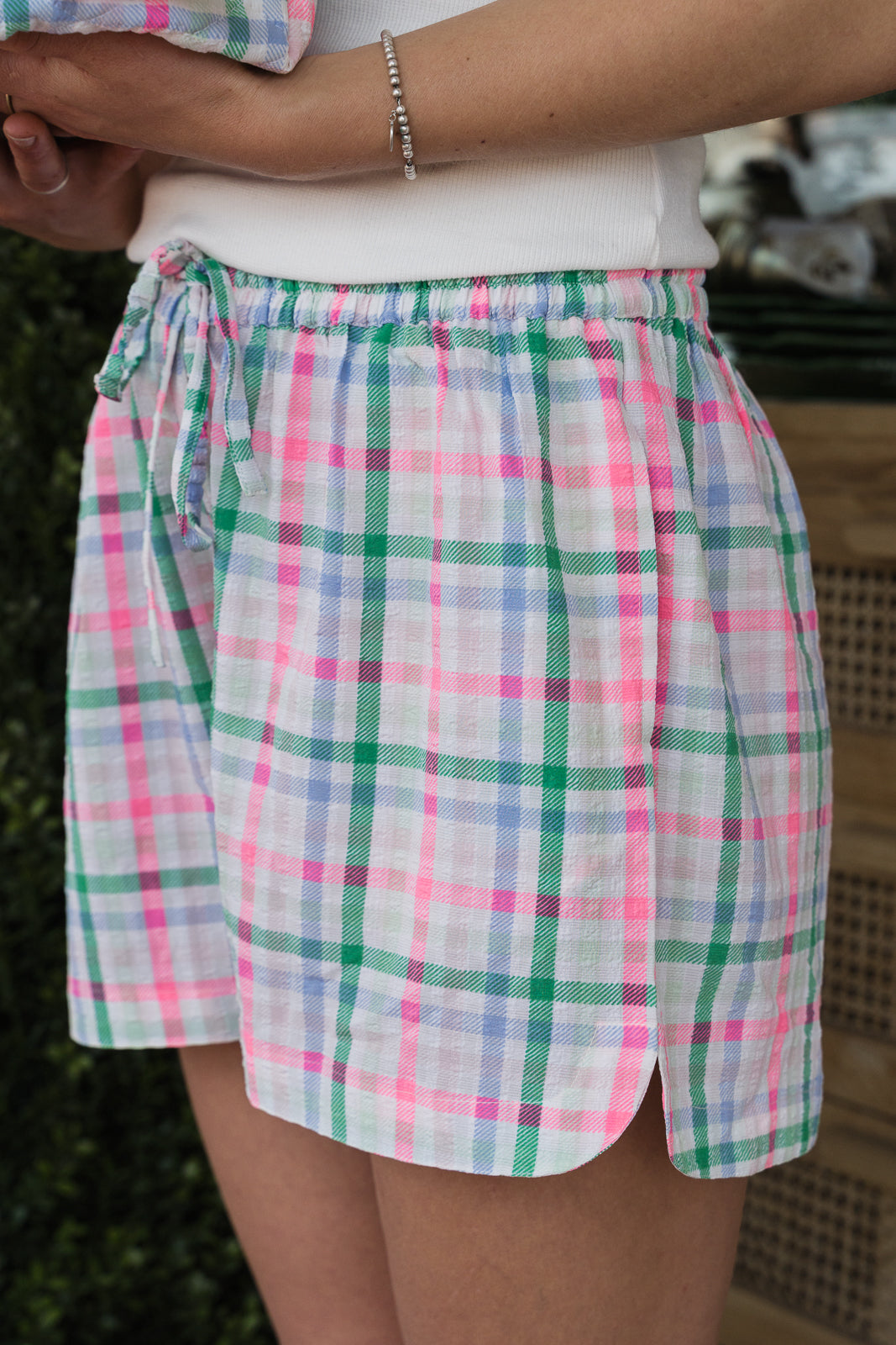 Grace & May Plaid Shorts