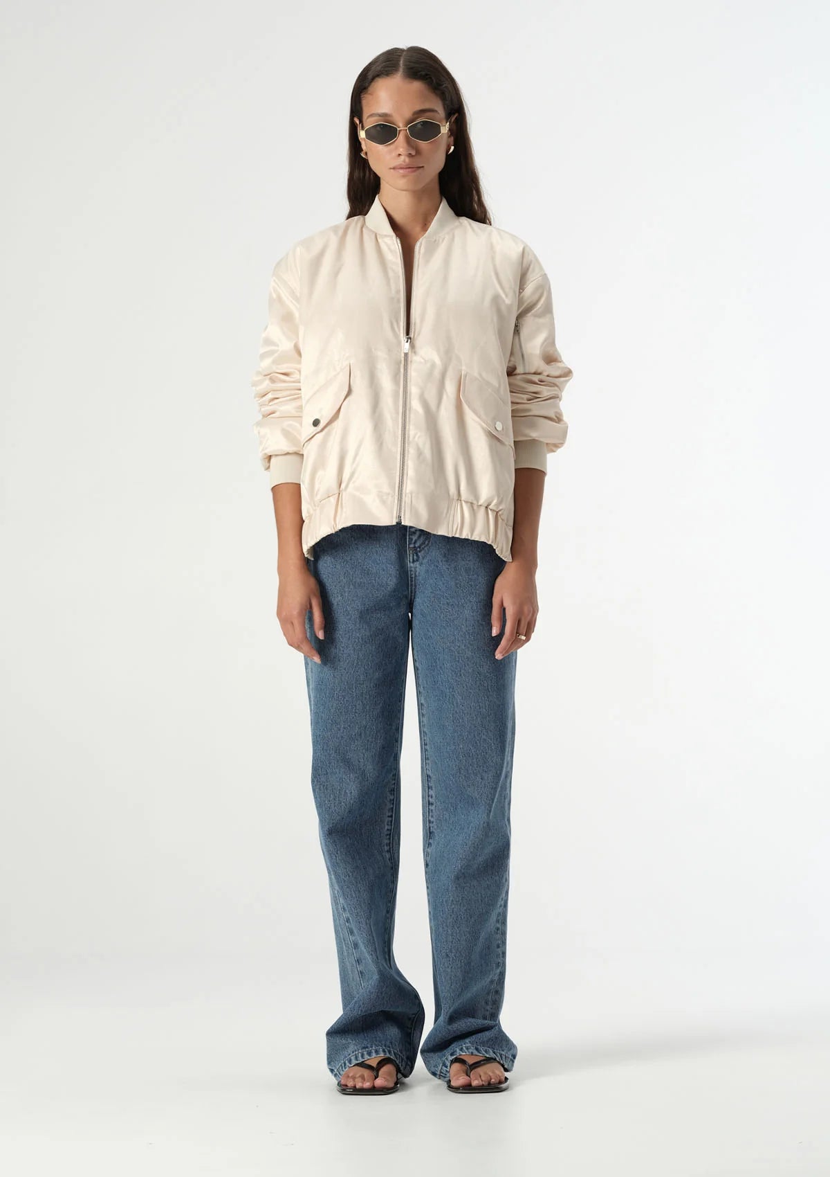 Elka Collective HARU BOMBER JACKET ECRU