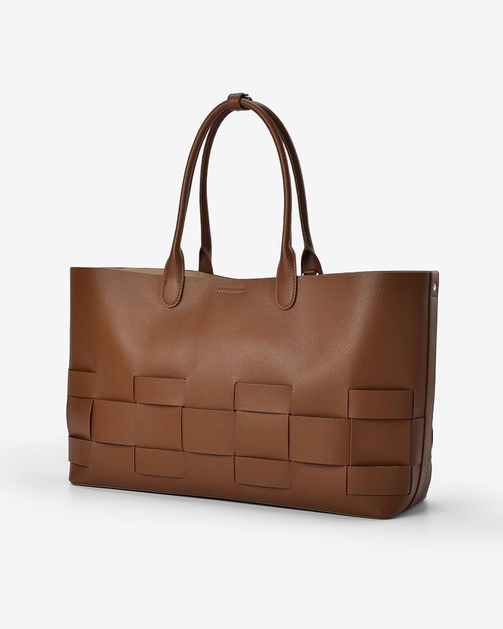 Elms + King Kensington Tote - Tan Saffiano