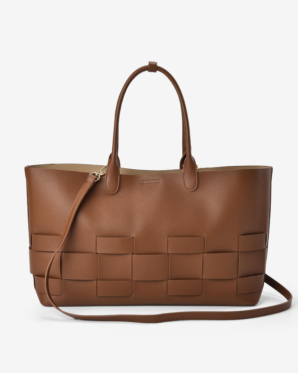Elms + King Kensington Tote - Tan Saffiano
