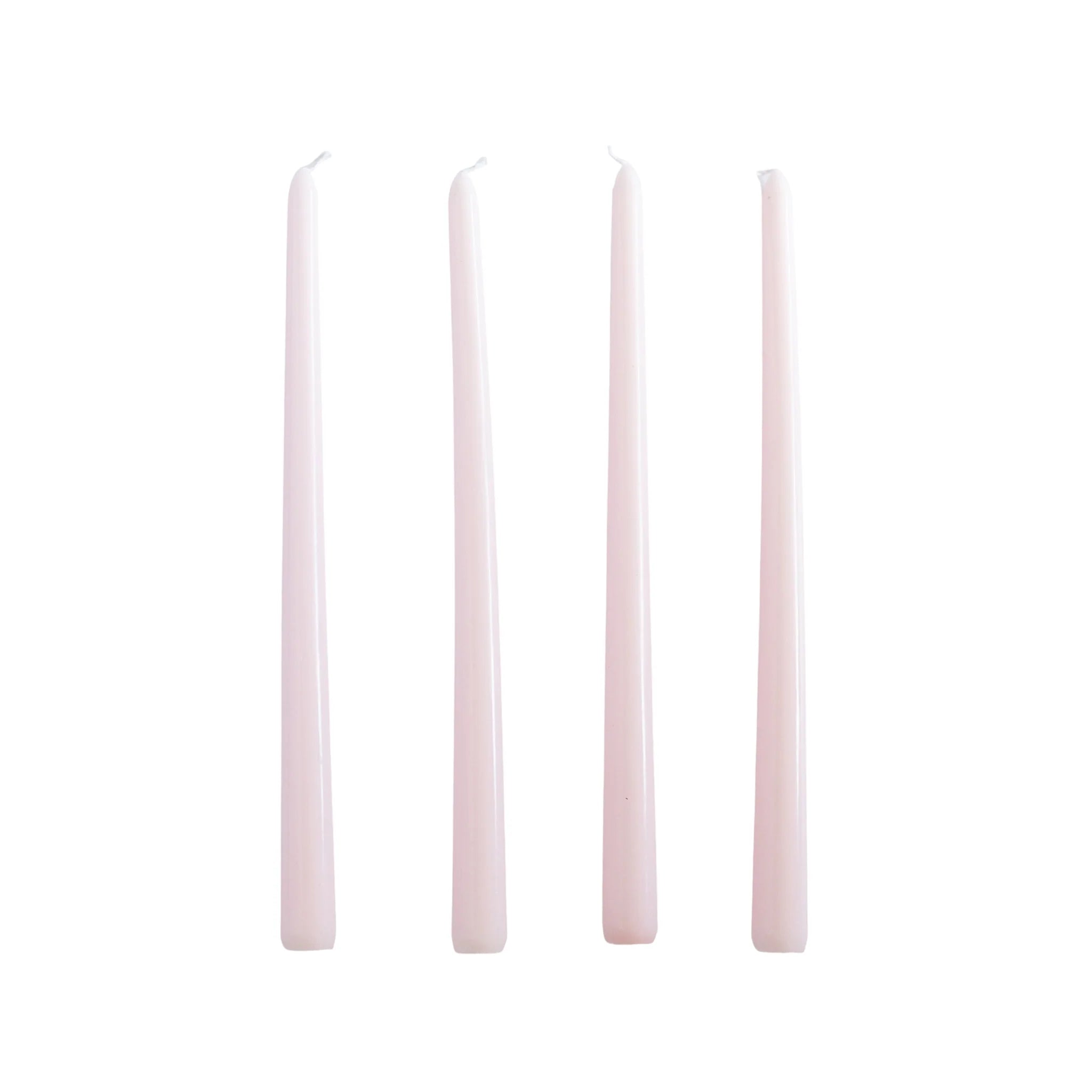 Light Pink Taper Candles (Set of 4)