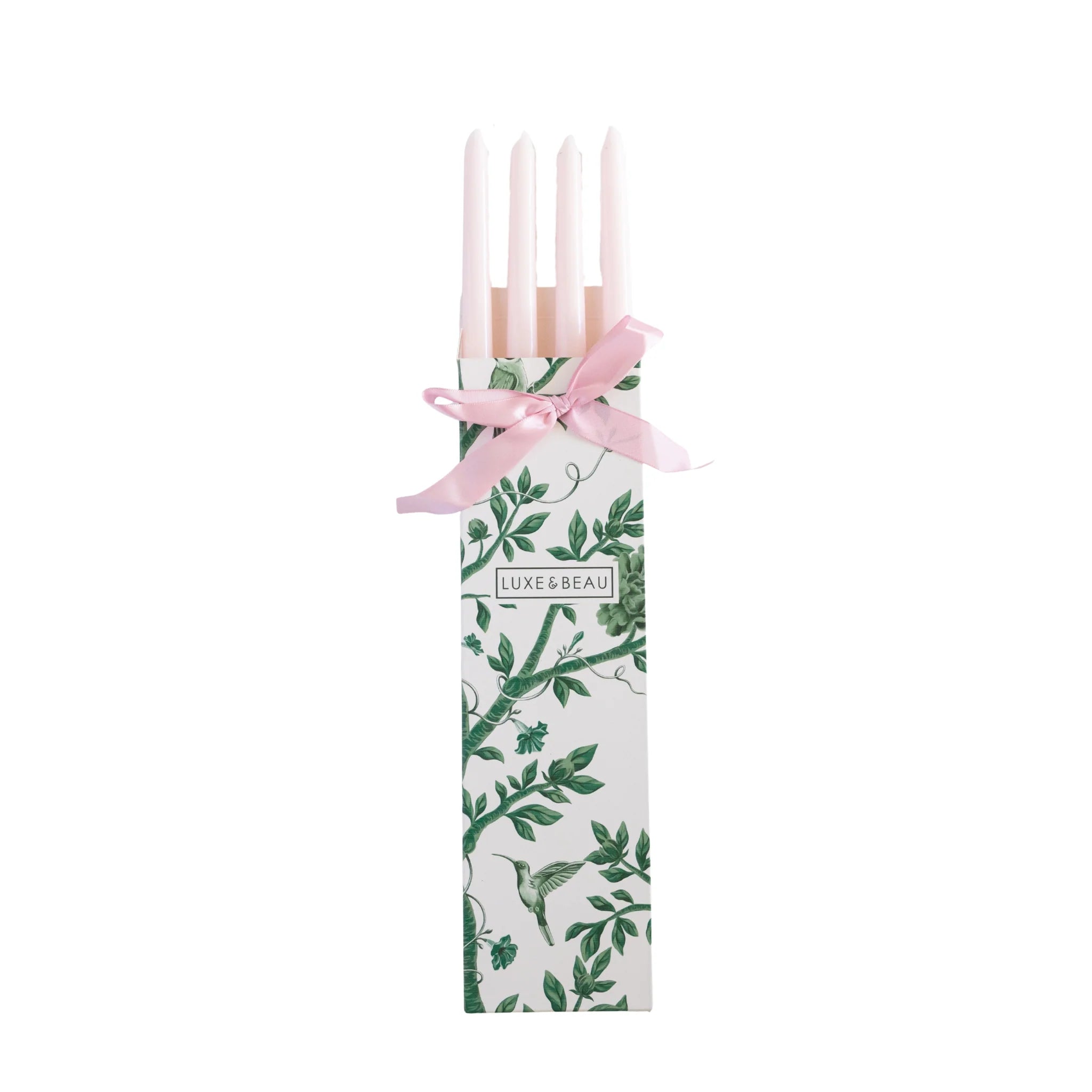 Light Pink Taper Candles (Set of 4)