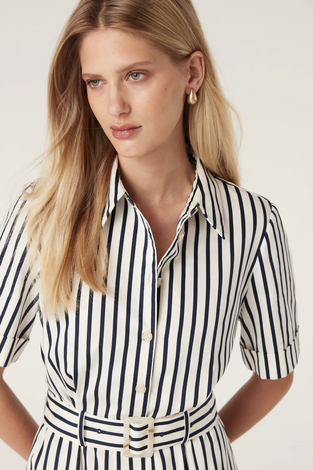 Cable Melbourne Lina Stripe Shirt Dress