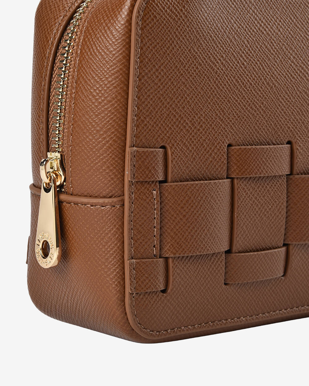 Elms + King London Crossbody - Tan Saffiano