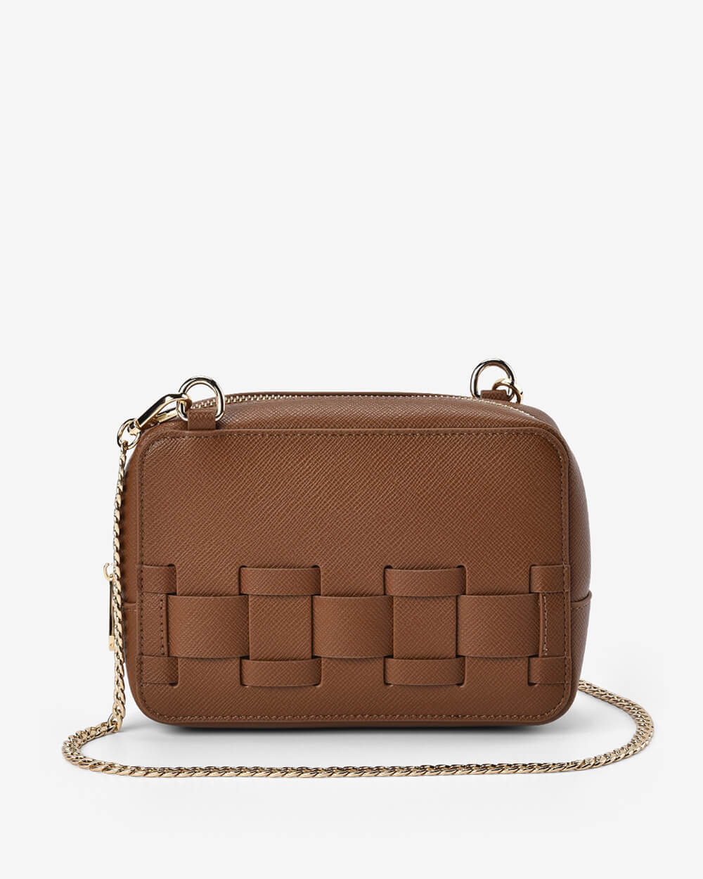 Elms + King London Crossbody - Tan Saffiano