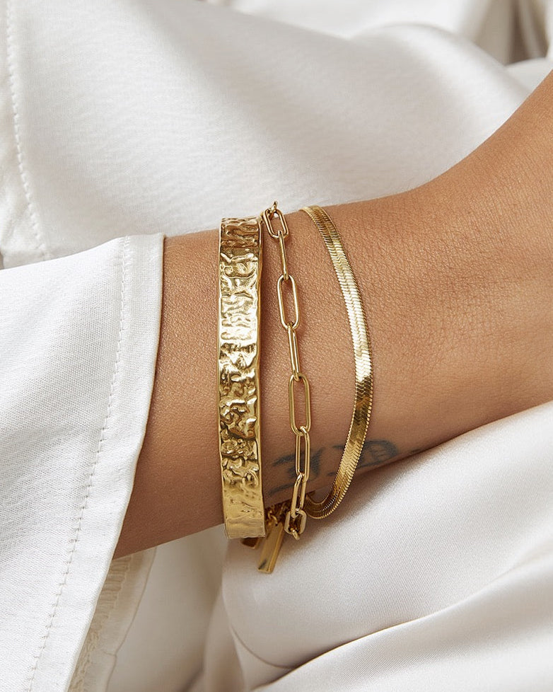 Arms Of Eve Sylvia Gold Snake Chain Bracelet