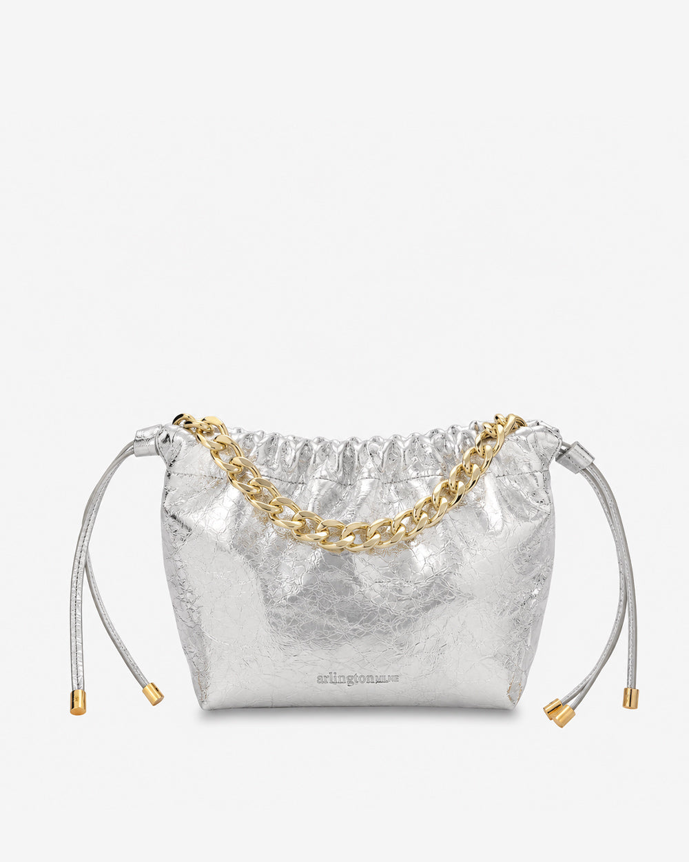 Arlington Milne Martha Petite Bag - Silver Crinkle