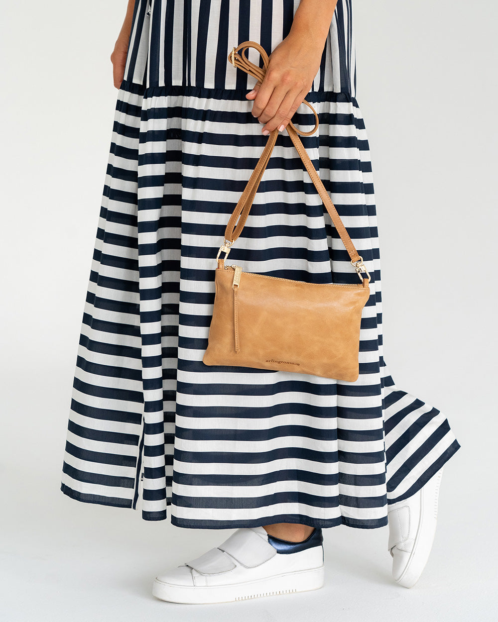 Arlington Milne Molly Crossbody - Vintage Tan