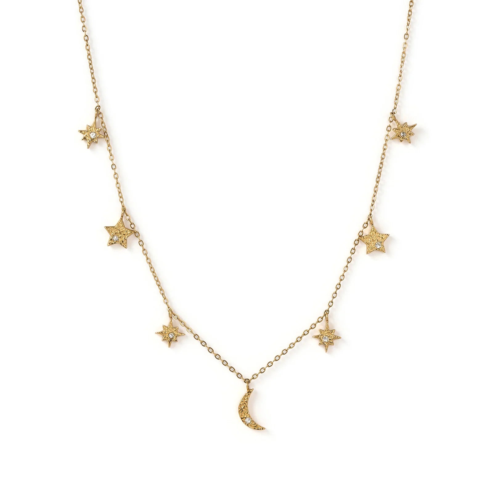 Arms of Eve Moondust Gold Charm Necklace
