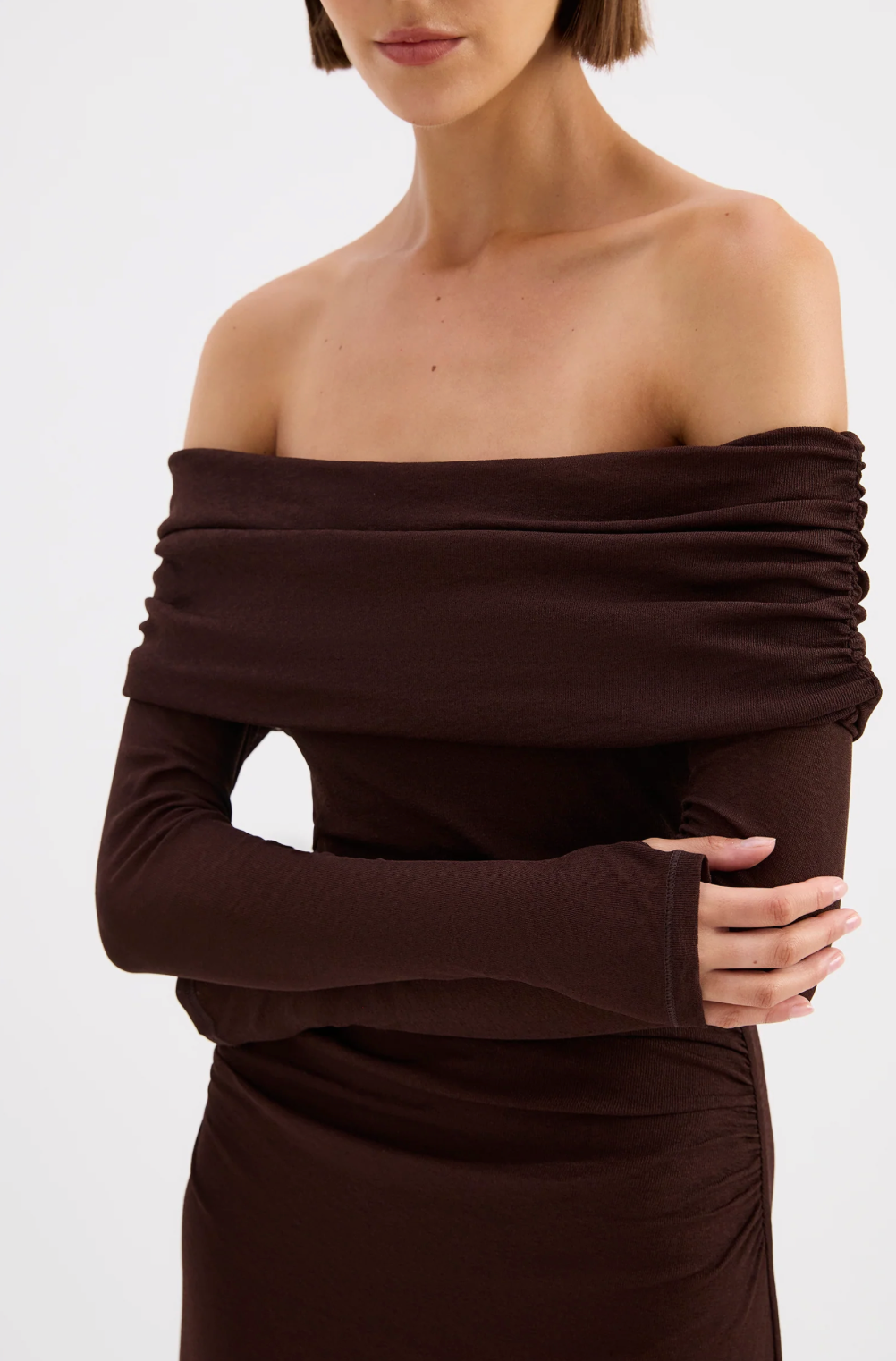 Nude Lucy RUE MESH LS DRESS