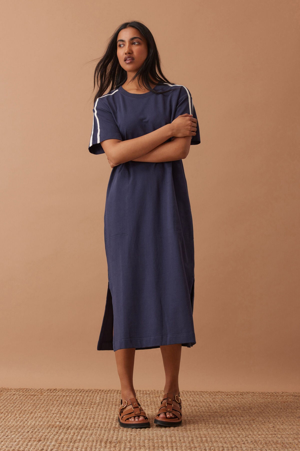 Ceres Life Charlotte Midi Terry Dress