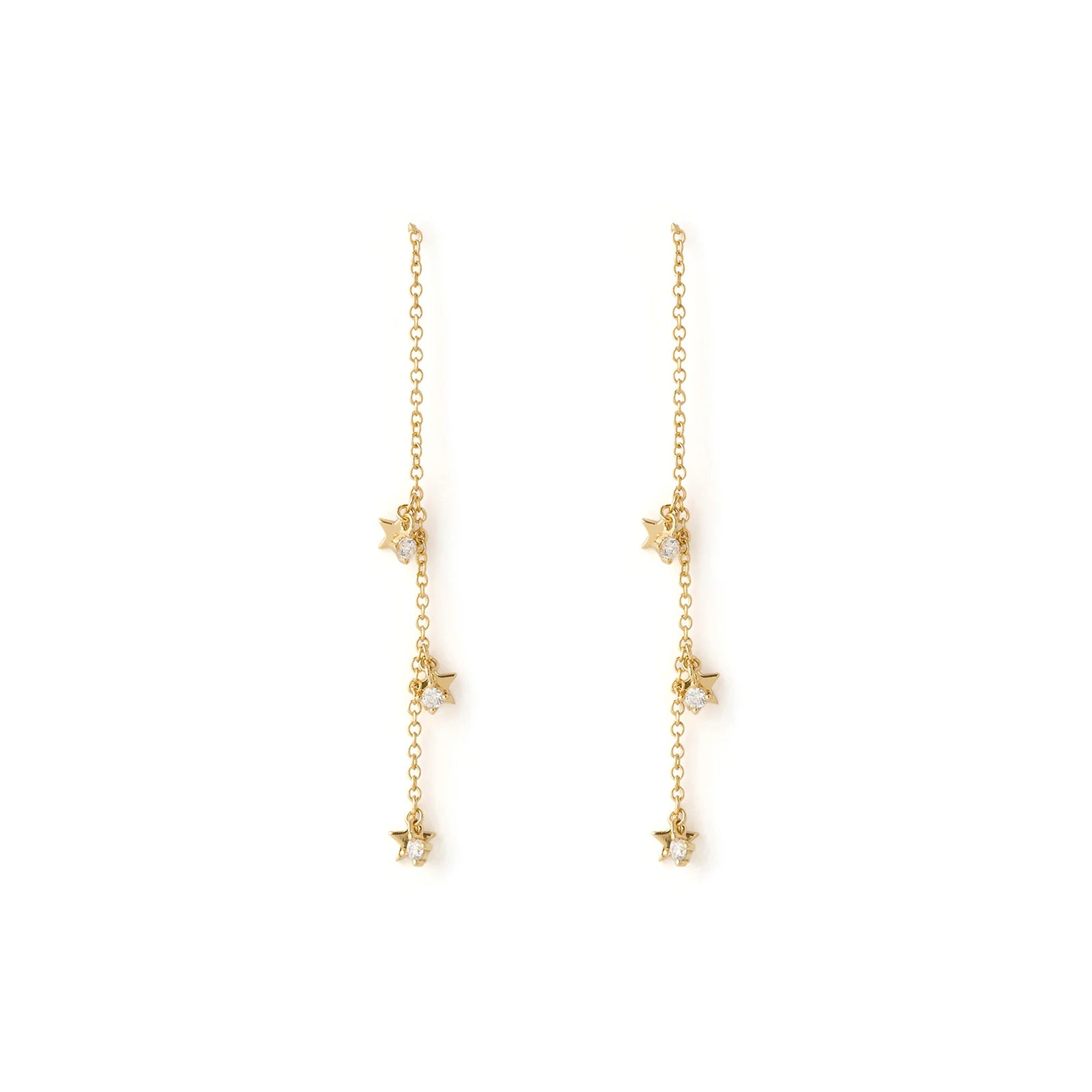Arms of Eve Orion Threader Gold Earrings