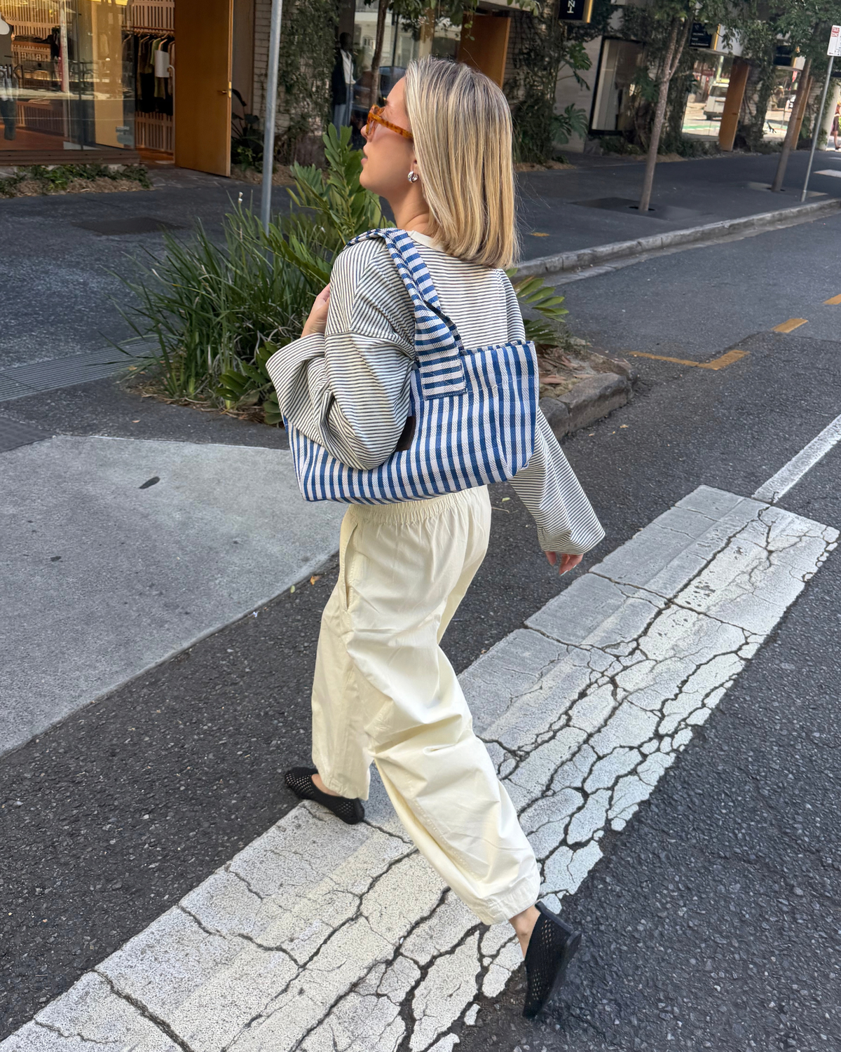 East-West Tote - Bleu