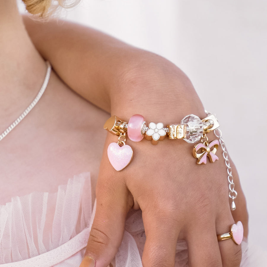 Lauren Hinkley Pink Fantasia Charm Bracelet