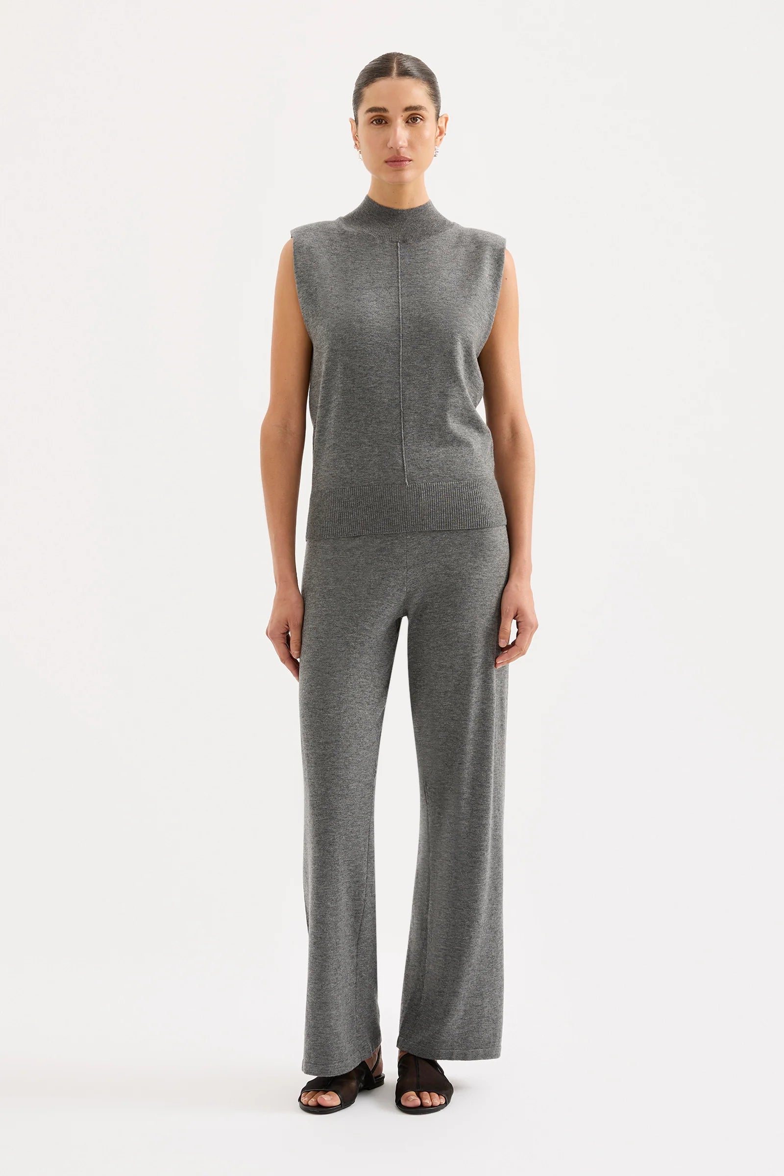 Nude Lucy Rae Knit Tank Charcoal