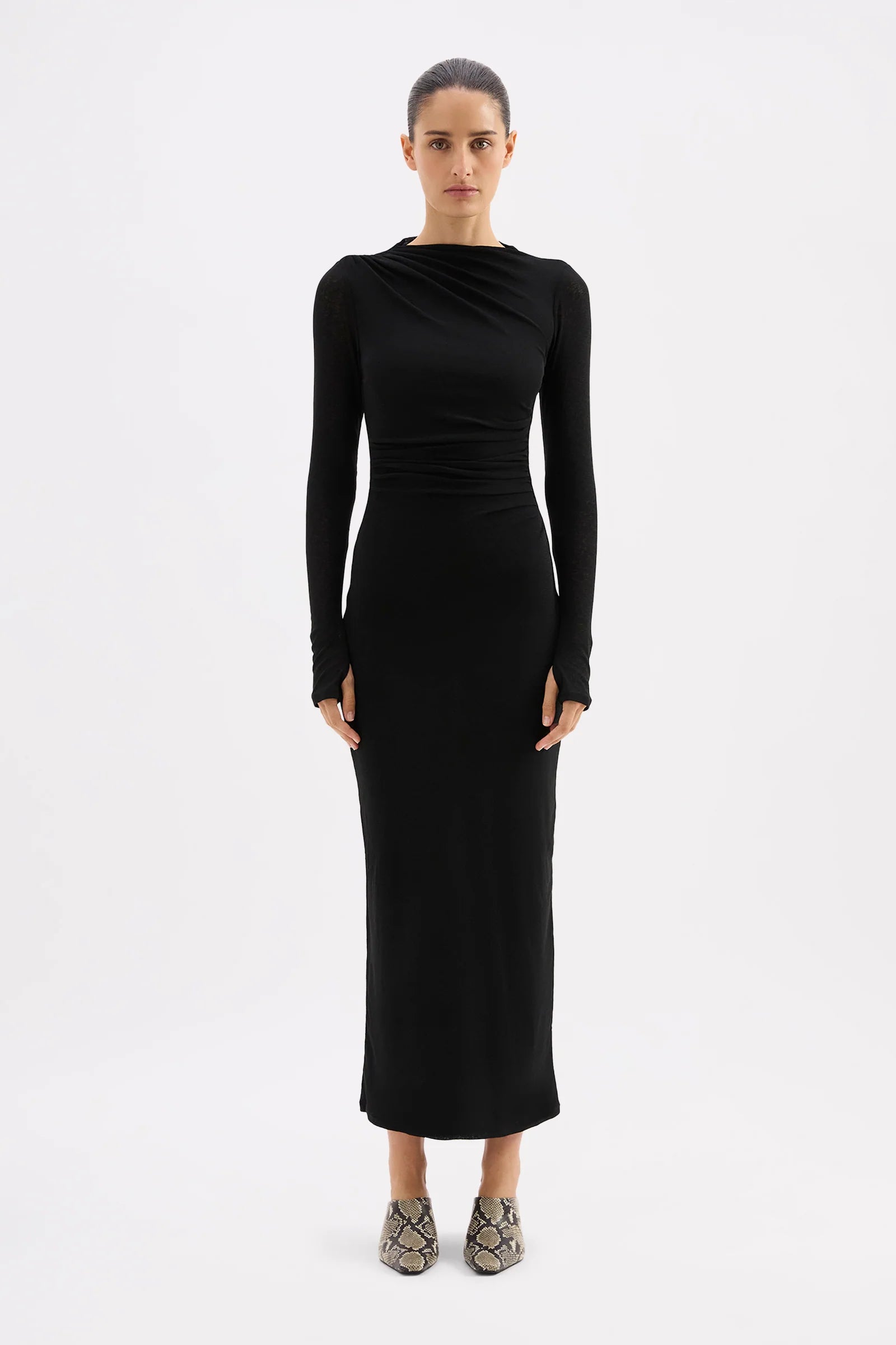 Nude Lucy Juniper Mesh Maxi Dress