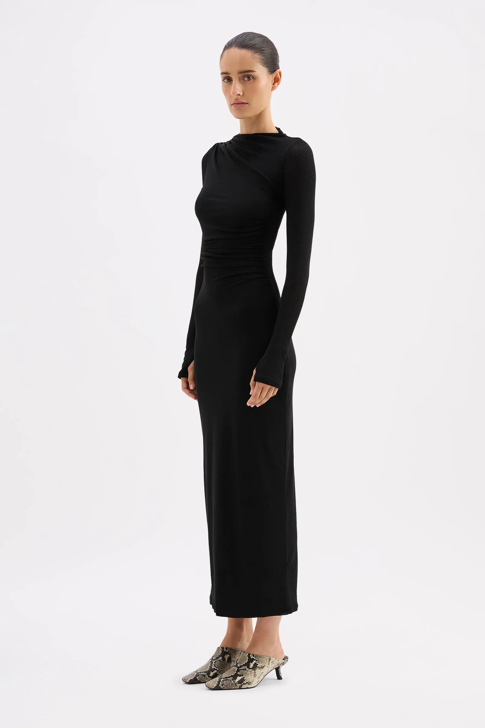 Nude Lucy Juniper Mesh Maxi Dress