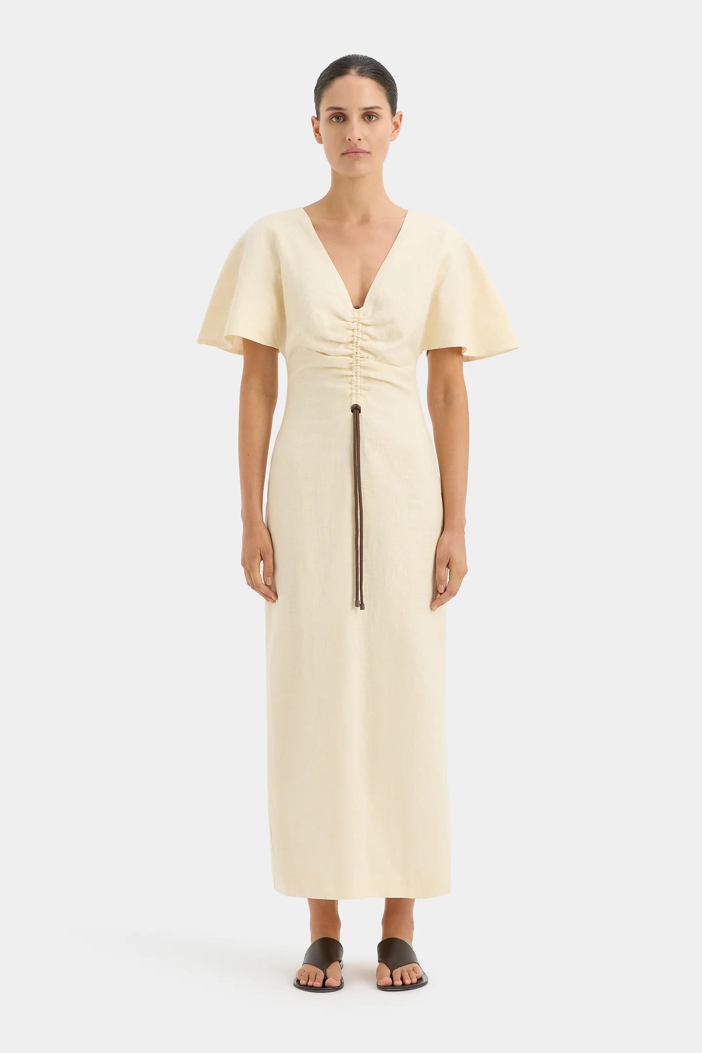 SIR. Josefina Corded V Neck Dress