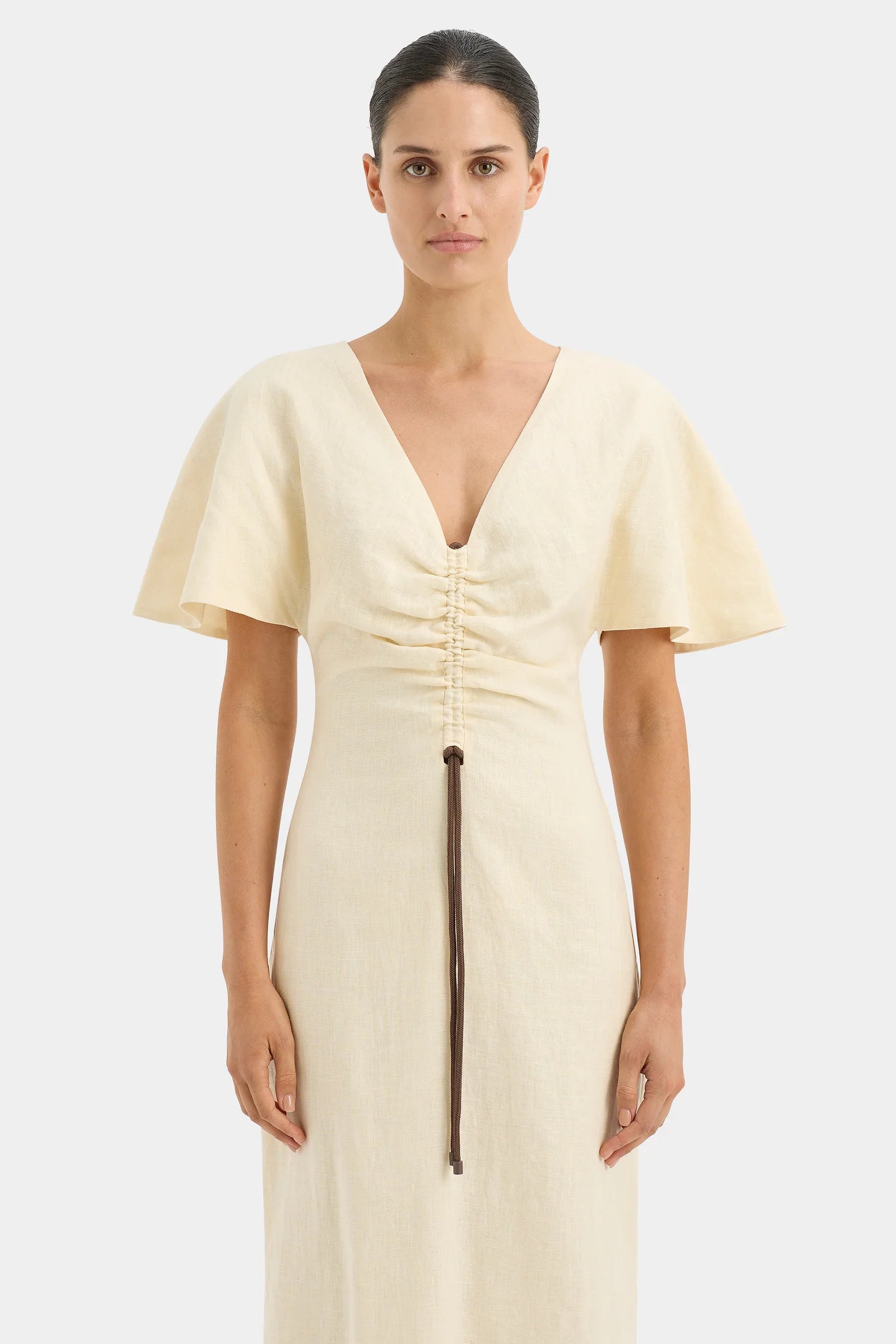 SIR. Josefina Corded V Neck Dress