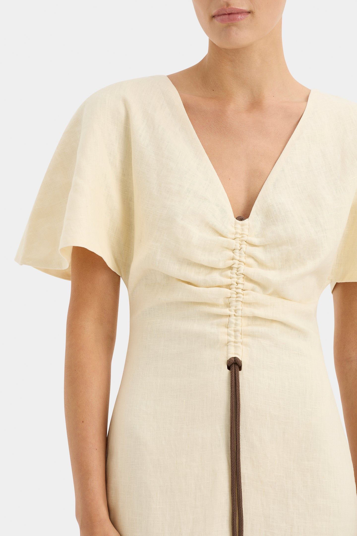 SIR. Josefina Corded V Neck Dress