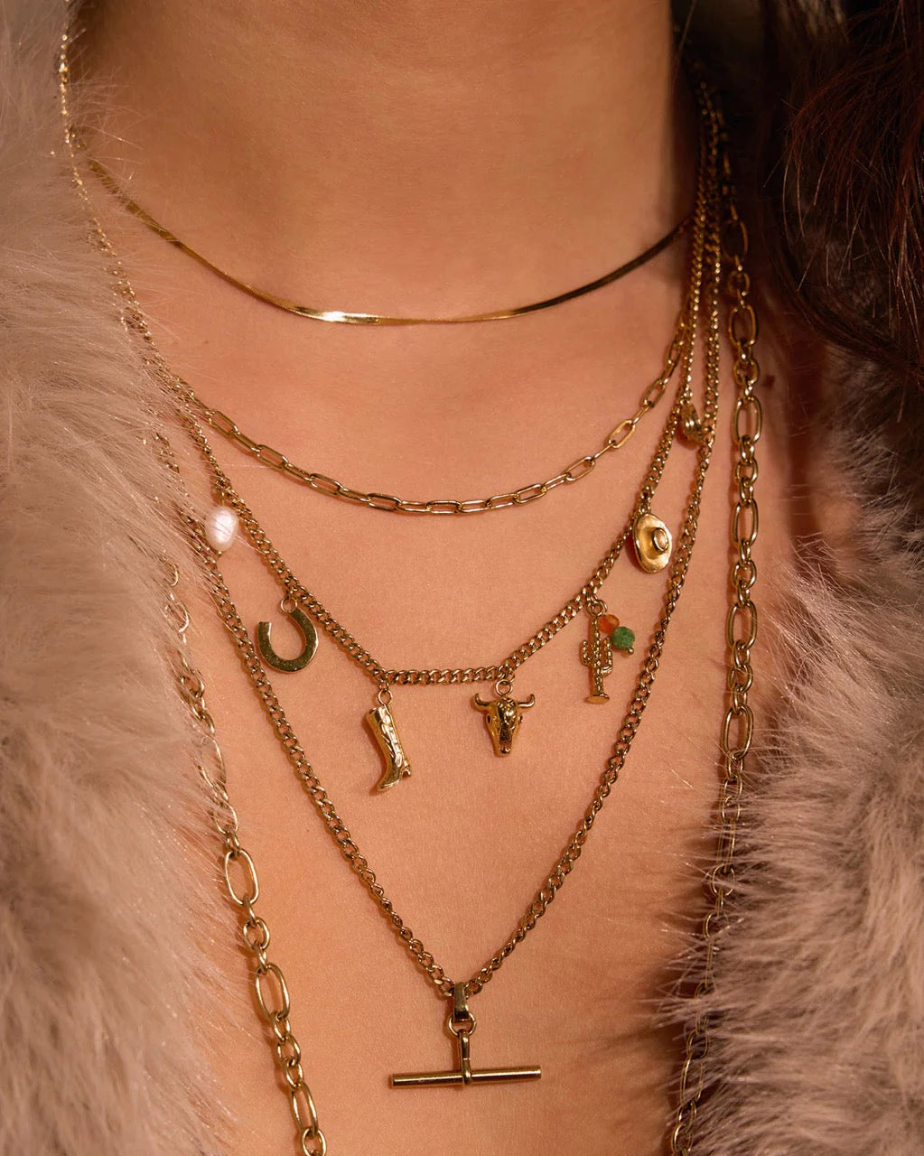 Arms Of Eve Rodeo Gold Charm Necklace