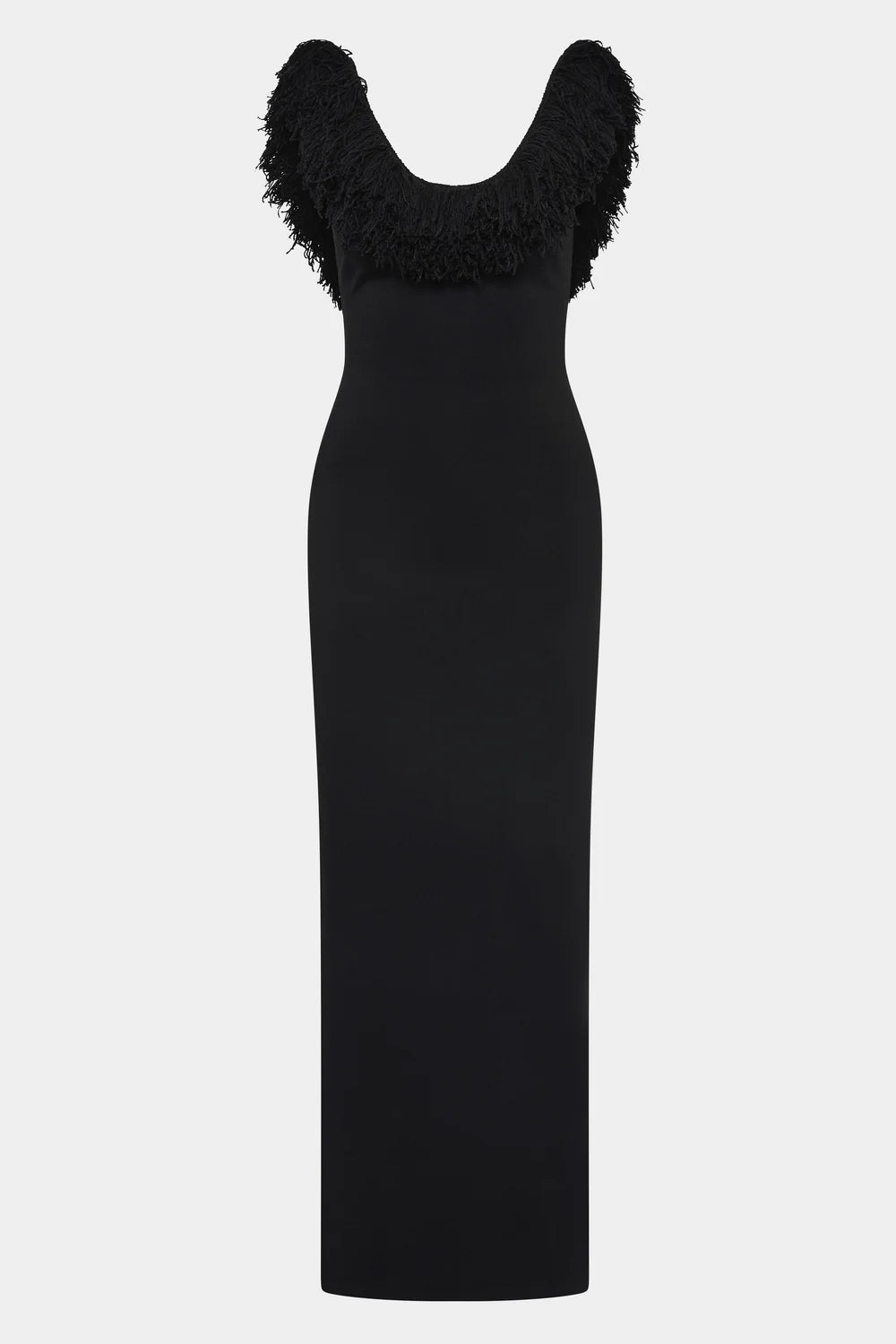 SIR. Marcelline Fringe Scoop Back Gown