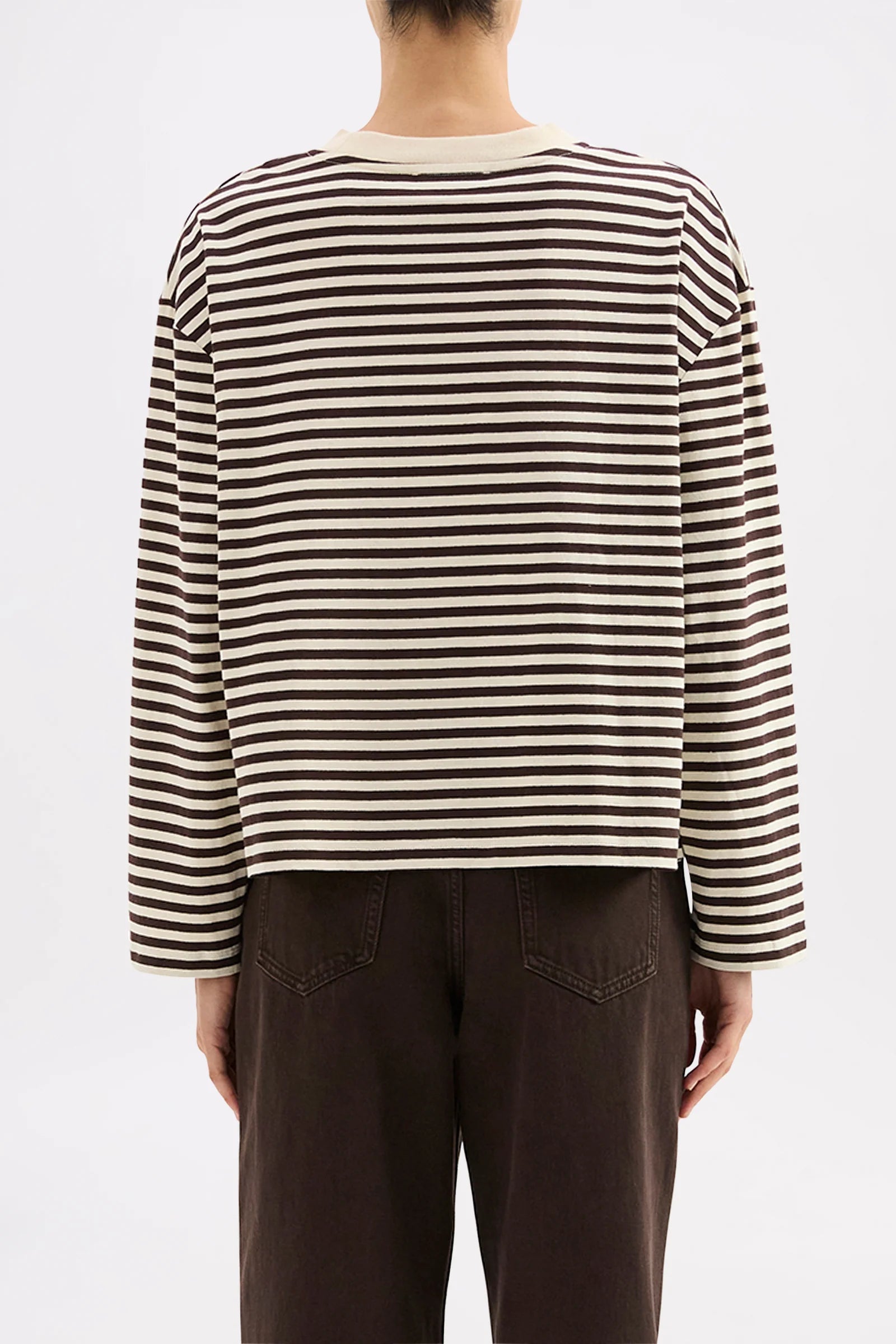 Nude Lucy Organic Stripe LS Tee