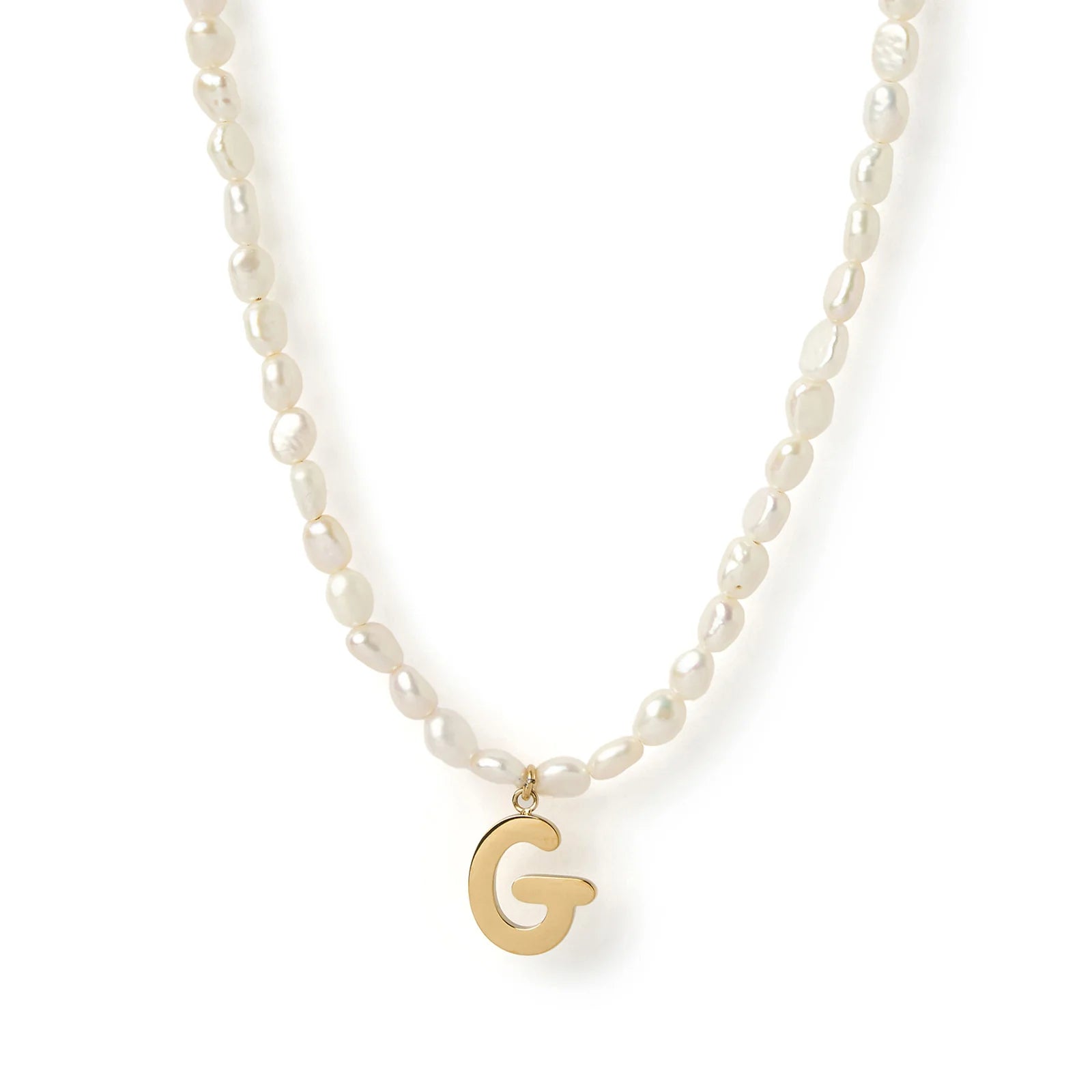 Arms of Eve Statement Letter Pearl Necklace