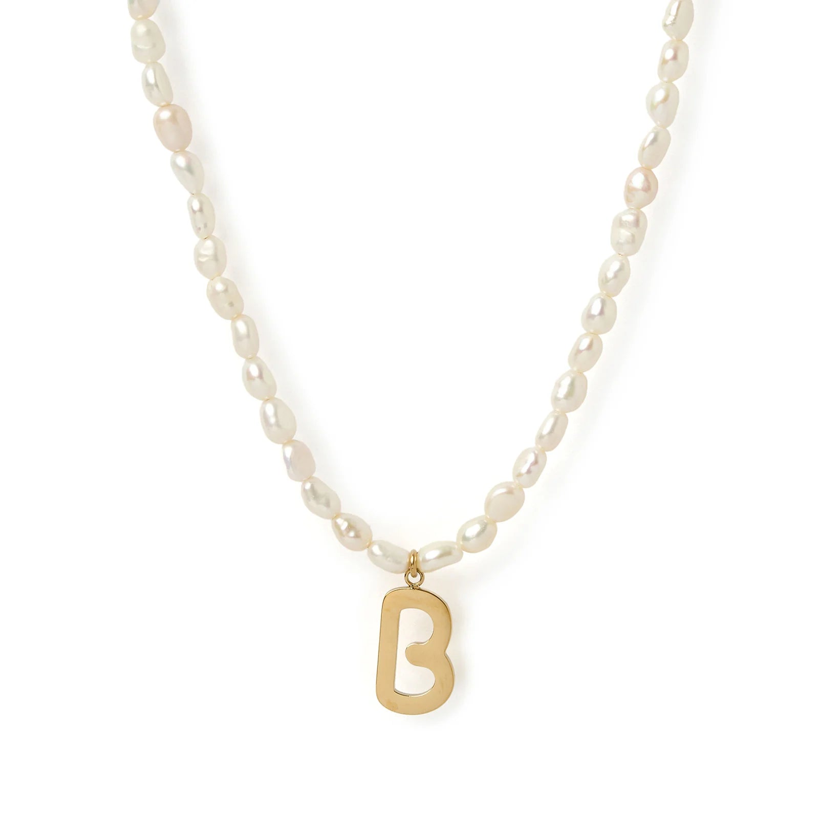Arms of Eve Statement Letter Pearl Necklace