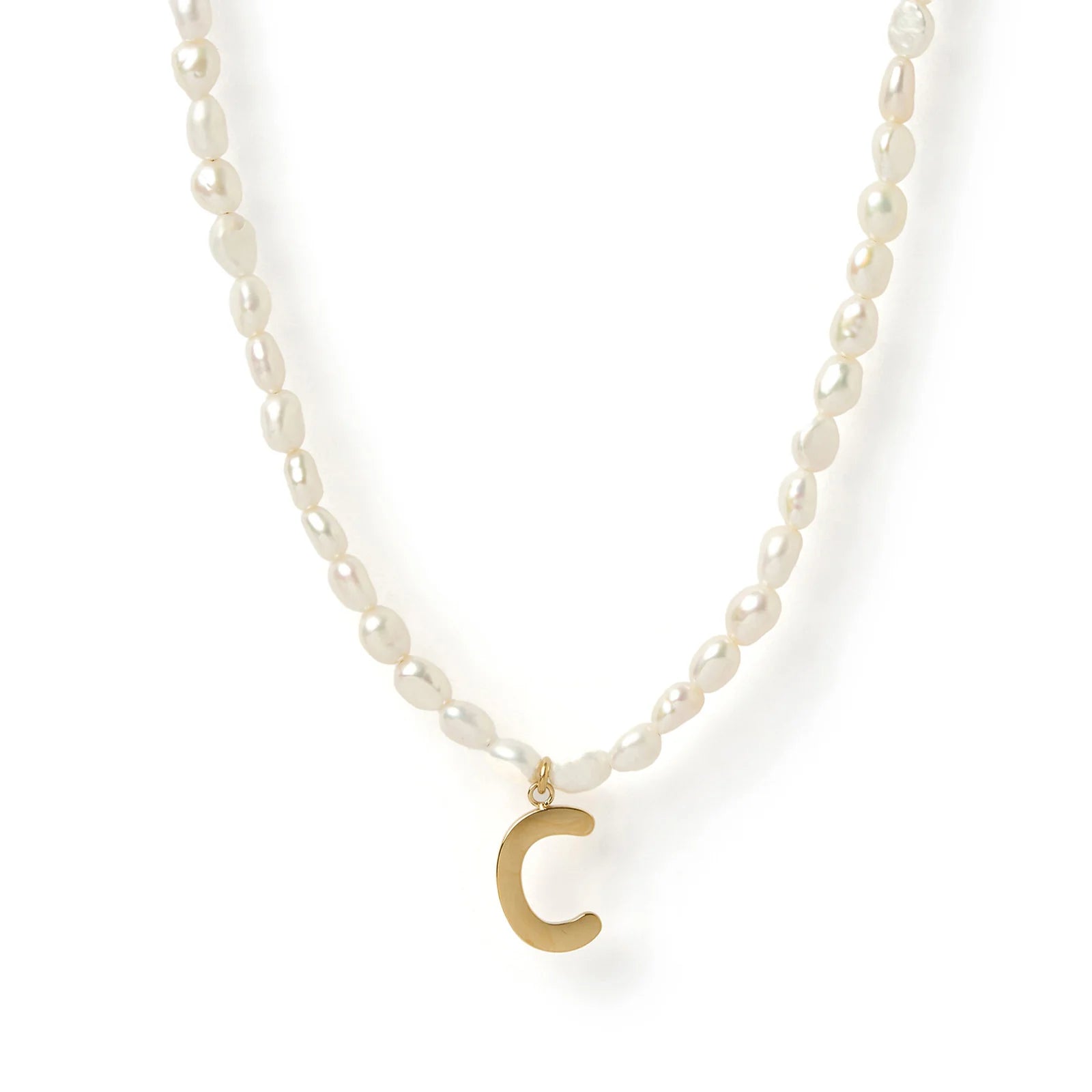 Arms of Eve Statement Letter Pearl Necklace