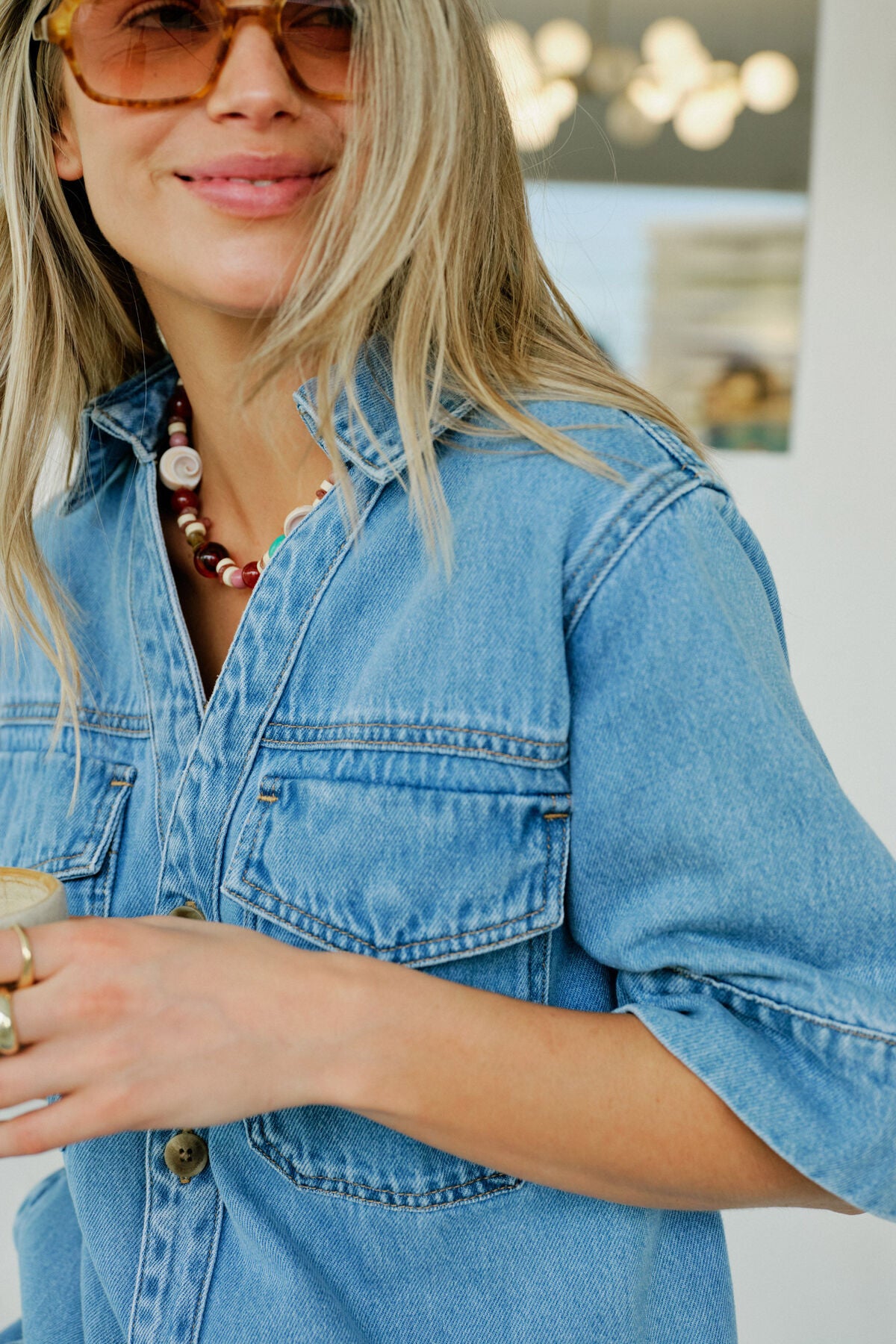 Ceres Life Sammy Relaxed Shirt Dress
