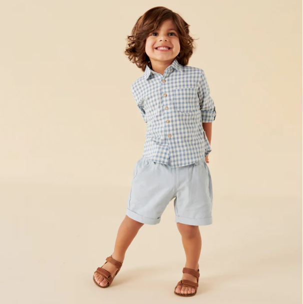 Designer Kidz Finley Linen Shorts